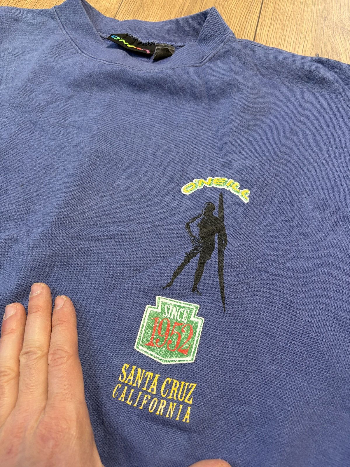 O'Neill O'NEILL Vintage Blue Santa Cruz Sweatshirt Size US M / EU 48-50 / 2 - 7 Thumbnail