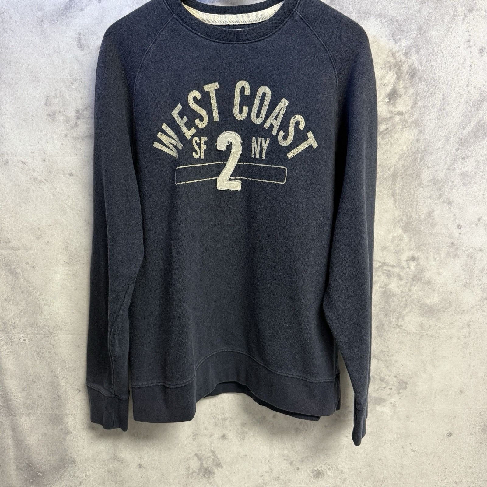 Old Navy Old Navy Surplus Sweatshirt Mens XL 23.5x27 Blue West Coast Size US XL / EU 56 / 4 - 2 Thumbnail