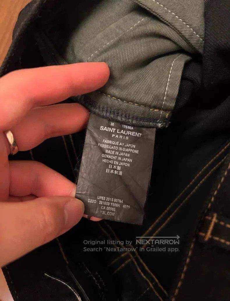 Saint Laurent Paris Saint Laurent 16SS Distressed Black Jeans. Size US 30 / EU 46 - 5 Thumbnail