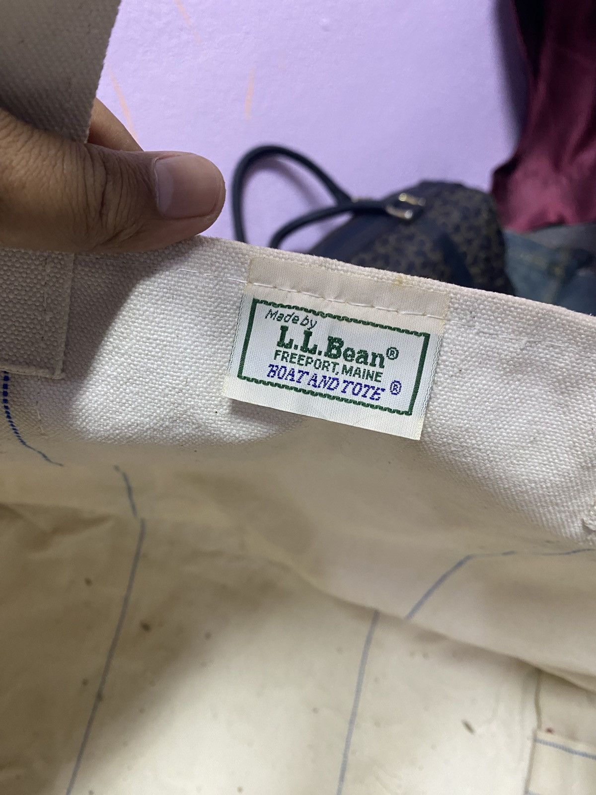 L.L. Bean Vintage 80' L.L.Bean Boat and Tote open-top canvas tote bag Size ONE SIZE - 7 Thumbnail