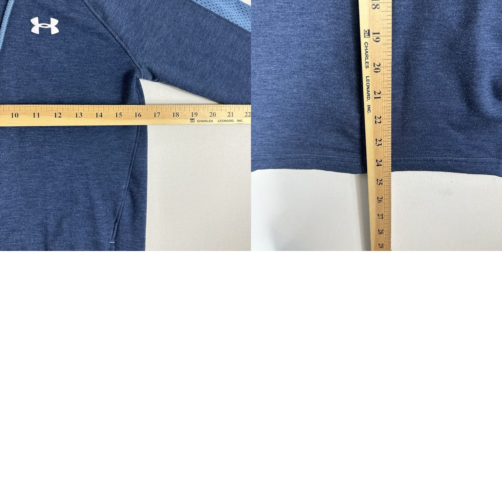 Under Armour Under Armour Sweatshirt Women Small Blue Full Zip Hooded Logo Outdoor Slim Fit Activewear Size S / US 4 / IT 40 - 8 Thumbnail