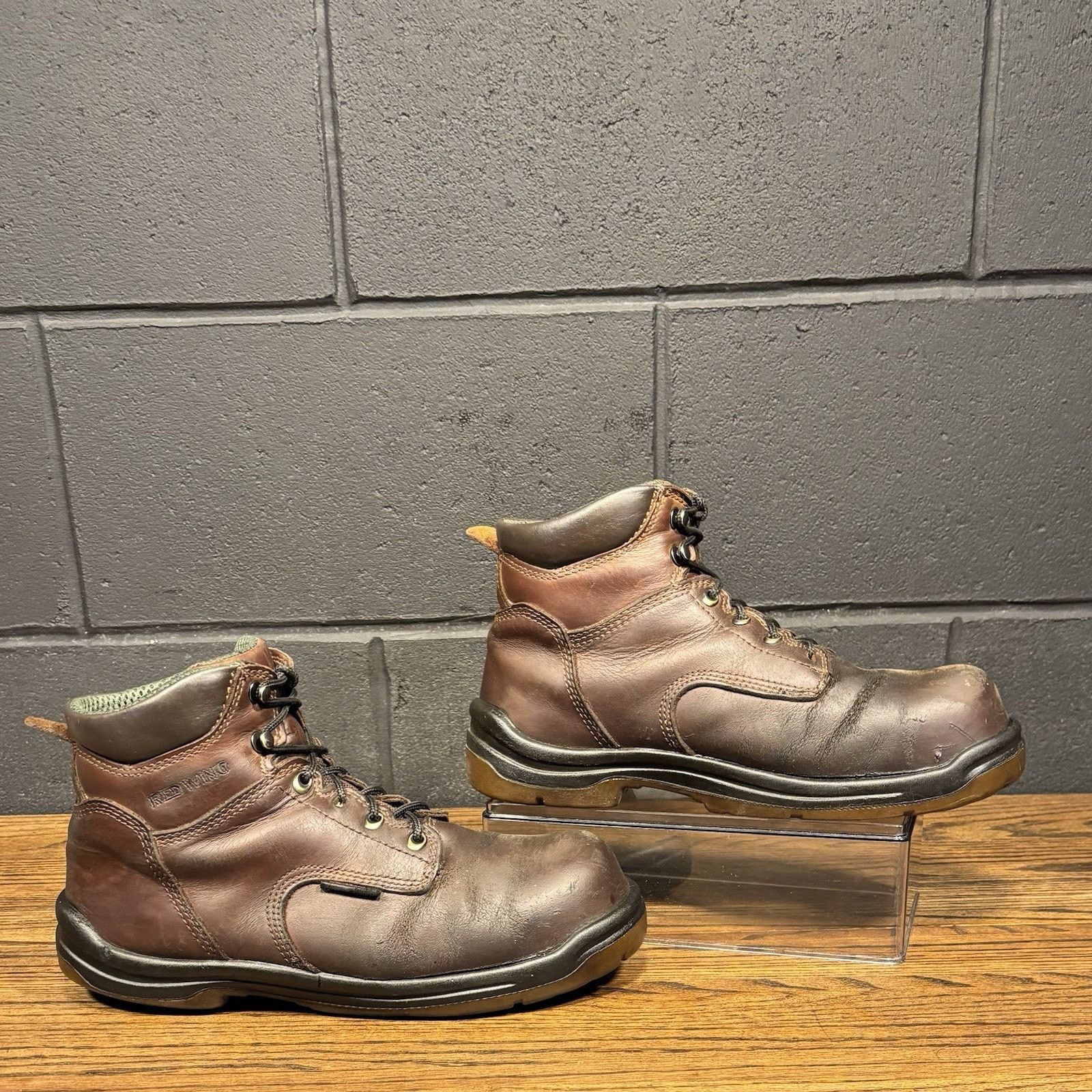 Red Wing Red Wing Men’s 9.5 Steel Toe Work Boots Brown Lace-Up Safety Size US 9.5 / EU 42-43 - 2 Thumbnail