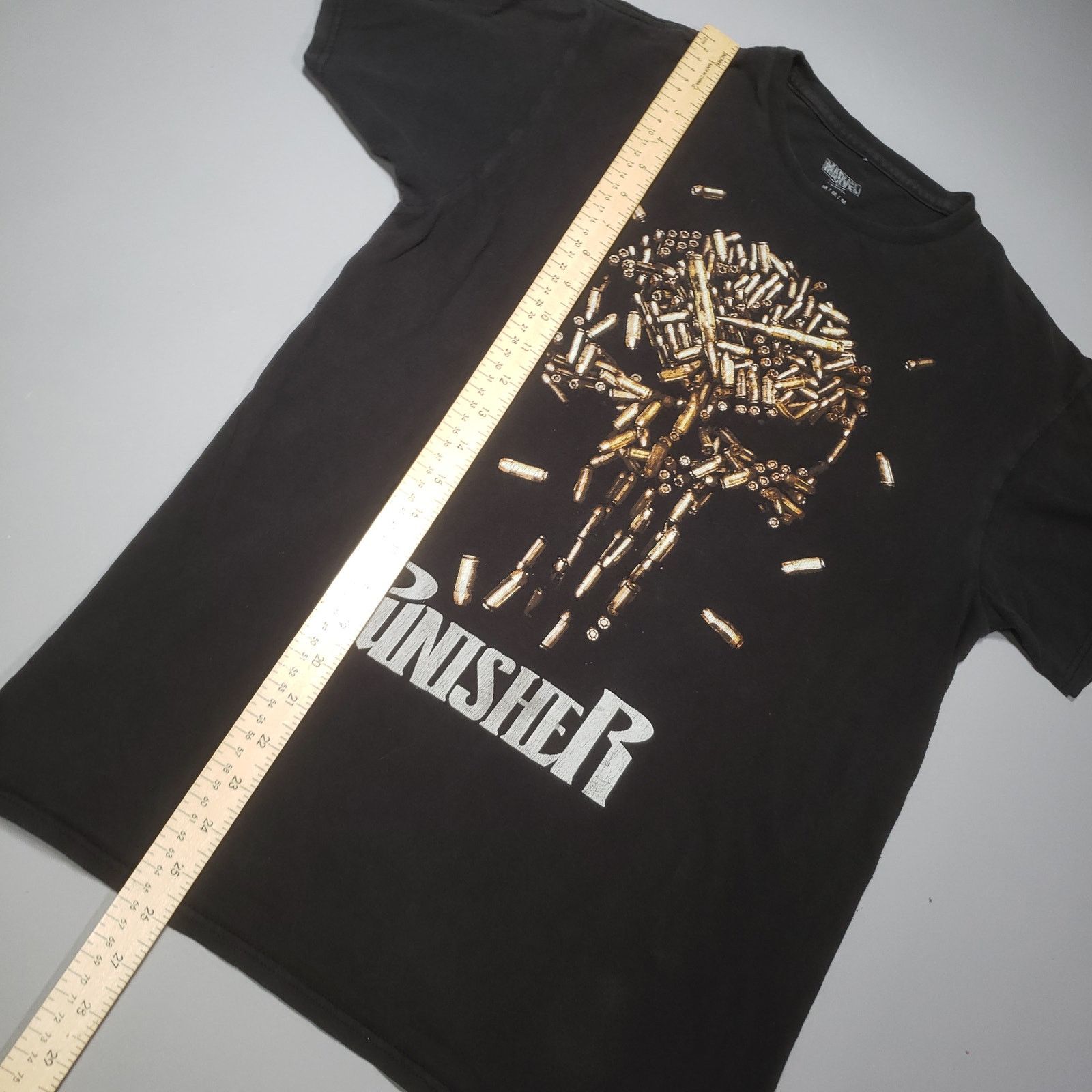 Marvel Comics y2k Marvel Comics The Punisher Bullet Guns Skull Logo Mens M Size US M / EU 48-50 / 2 - 6 Thumbnail