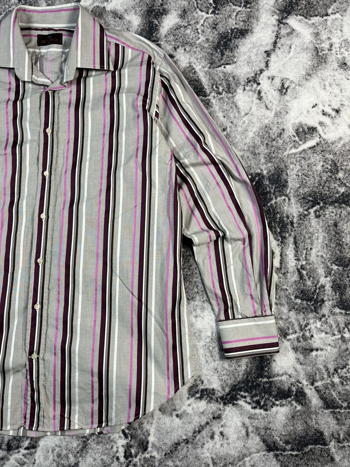 Etro Etro Milano Striped Button Up Shirt XL Size US XL / EU 56 / 4 - 3 Thumbnail