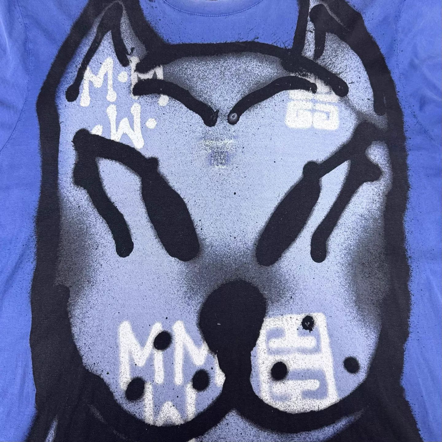 Givenchy Givenchy x Chito Washed Blue Graffiti DogHead Embroidery Size US M / EU 48-50 / 2 - 4 Thumbnail