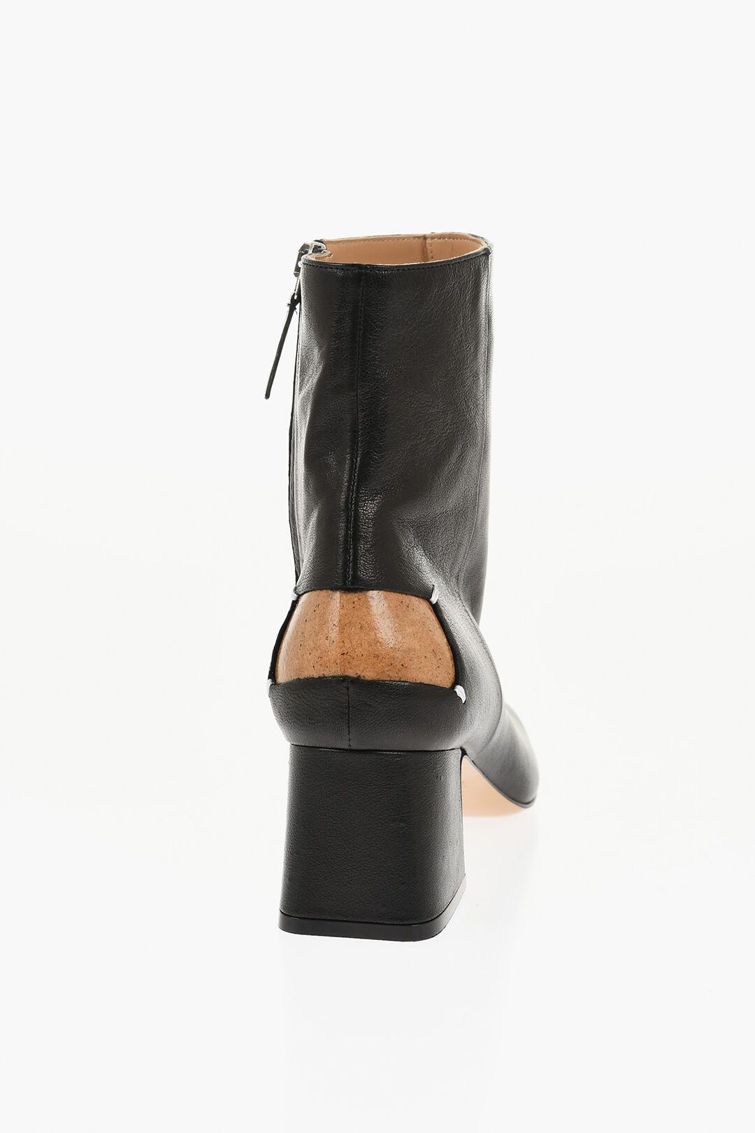 Maison Margiela og1mm1125 Leather Ankle Boots in Black Size US 8 / IT 38 - 3 Thumbnail