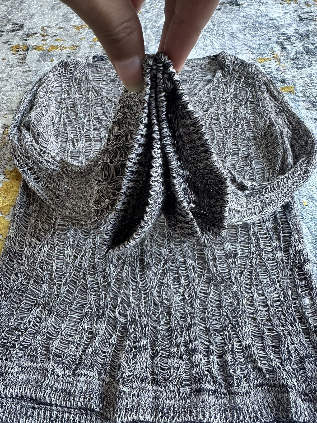 Homespun Knitwear JAPANESE WALKING TREE GRUNGE MESH KNIT JPG STYLE Size XS / US 0-2 / IT 36-38 - 4 Thumbnail