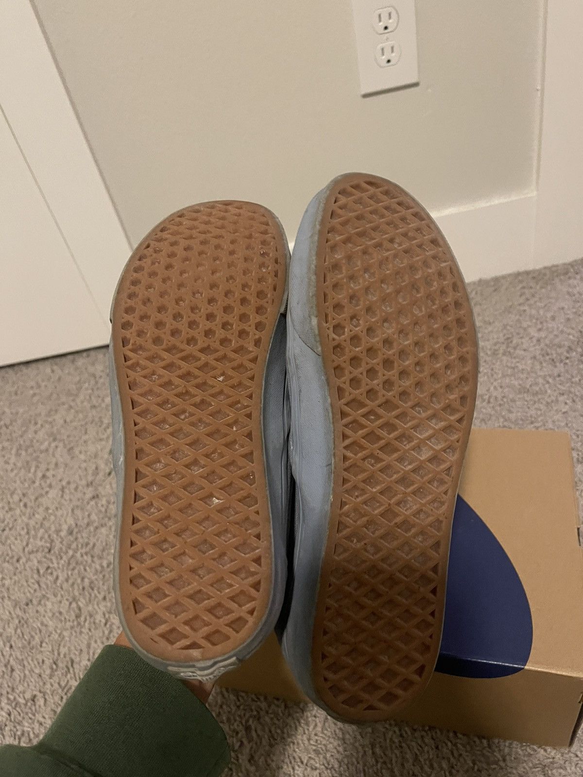Vans Light Blue Slip on Vans Size US 10.5 / EU 43-44 - 5 Thumbnail