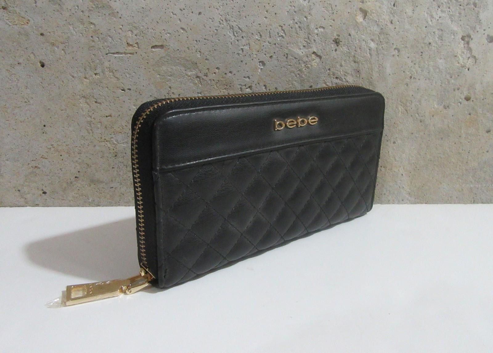 United Colors Of Benetton bebe Quilted Zip Around Wallet Black Size ONE SIZE - 4 Thumbnail
