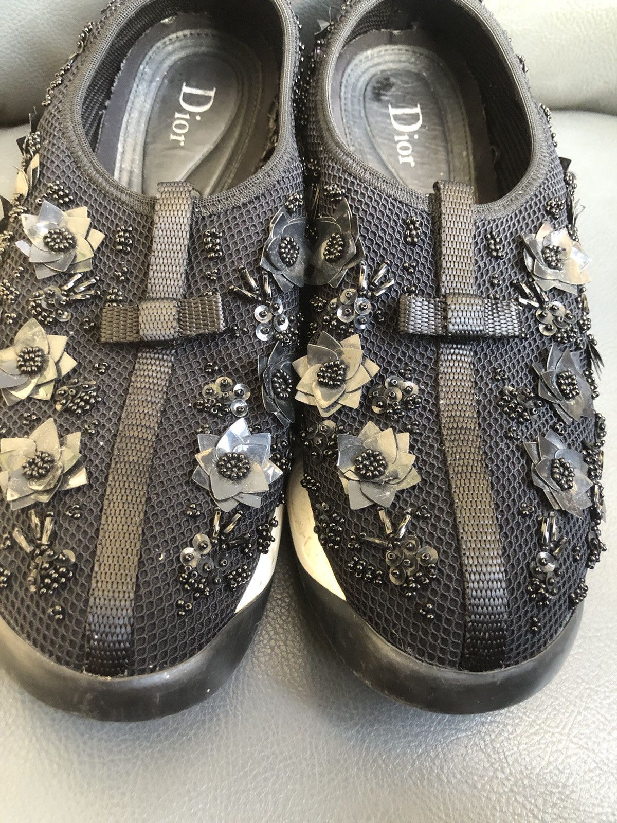 Dior Christian Dior Black Mesh Women’s Sneakers Size 38 Size US 8 / IT 38 - 9 Thumbnail