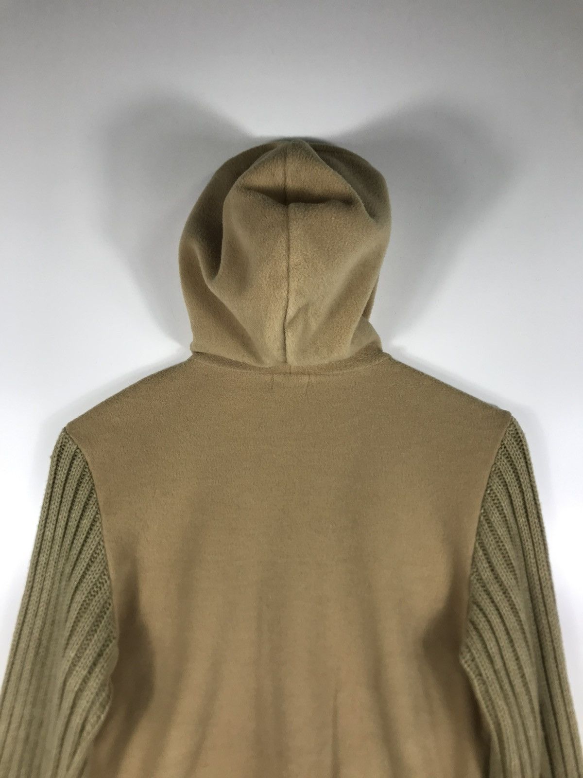 Aran Isles Knitwear × Japanese Brand × Vintage ⚡️Vintage Pattern Hooded Sleeve Knit Sweater Jacket Size M / US 6-8 / IT 42-44 - 15 Thumbnail