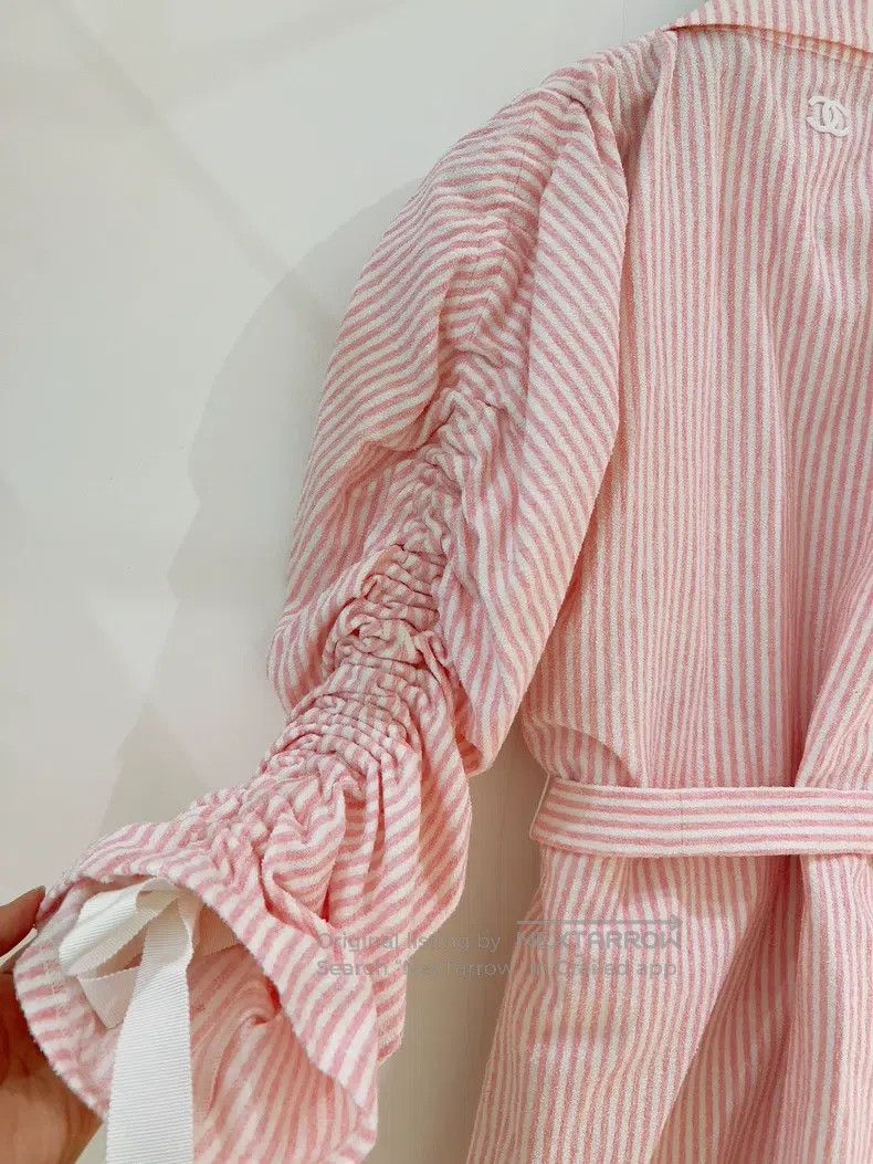Chanel Chanel Cruise series pink and white striped tweed jacket Size XS / US 0-2 / IT 36-38 - 5 Thumbnail