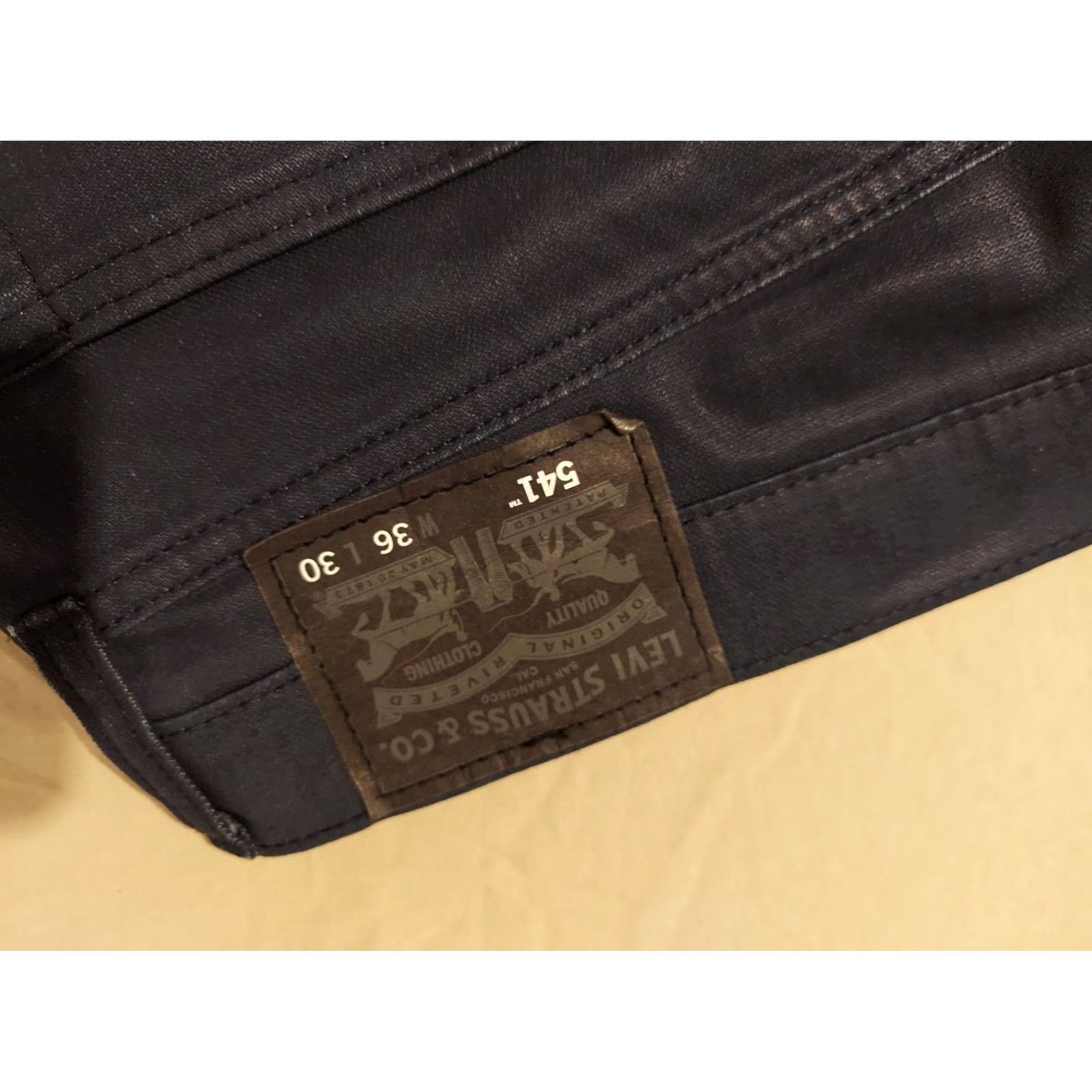 Levi's Levi's 541 Jeans Athletic Straight Denim Pants 36x30 30x30 Blue Mens Regular Stretch Pockets 5-Pocket Solid Denim Size US 36 / EU 52 - 3 Thumbnail