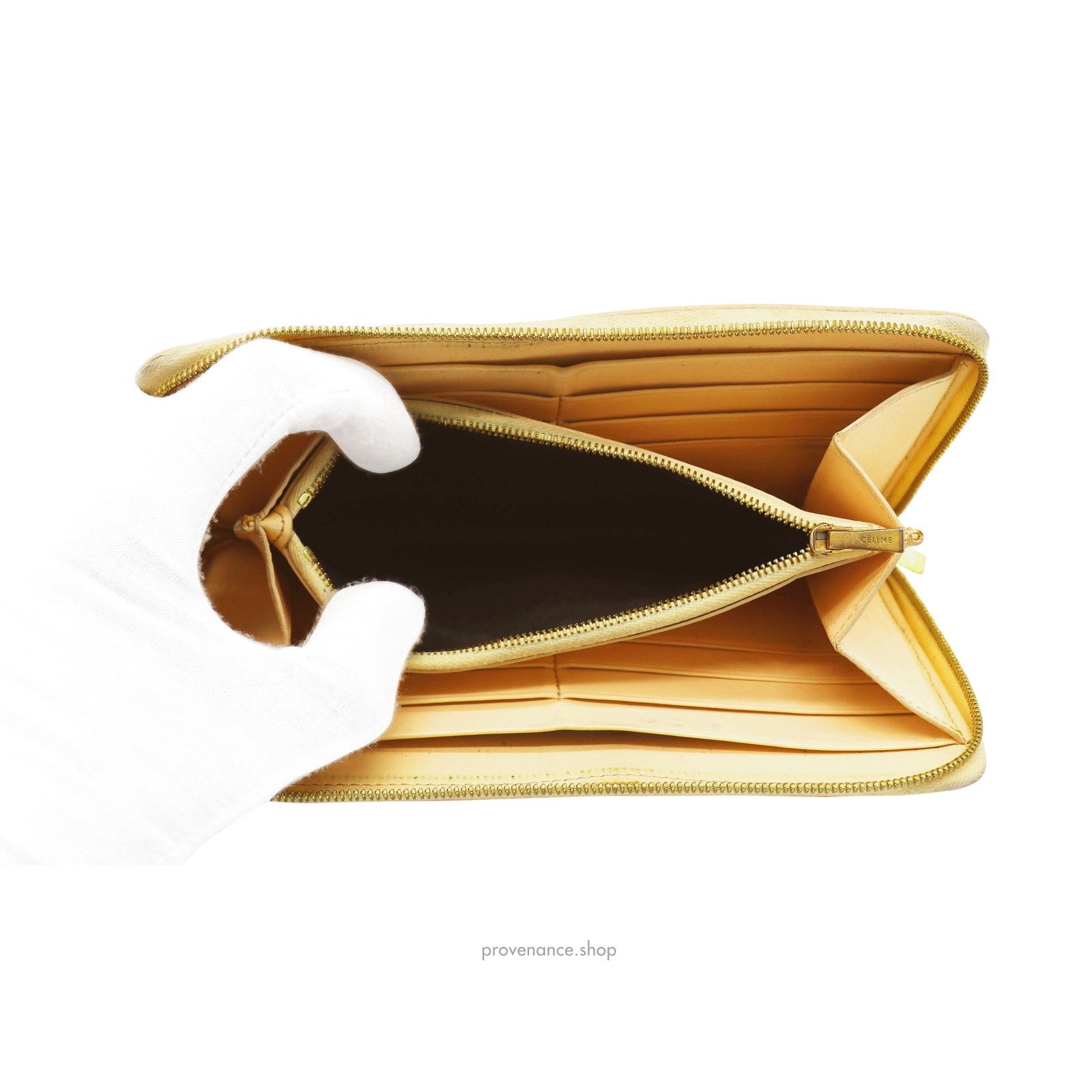 Celine 🔴 Celine Multifunction Zip Wallet - Beige/Navy Size ONE SIZE - 9 Thumbnail