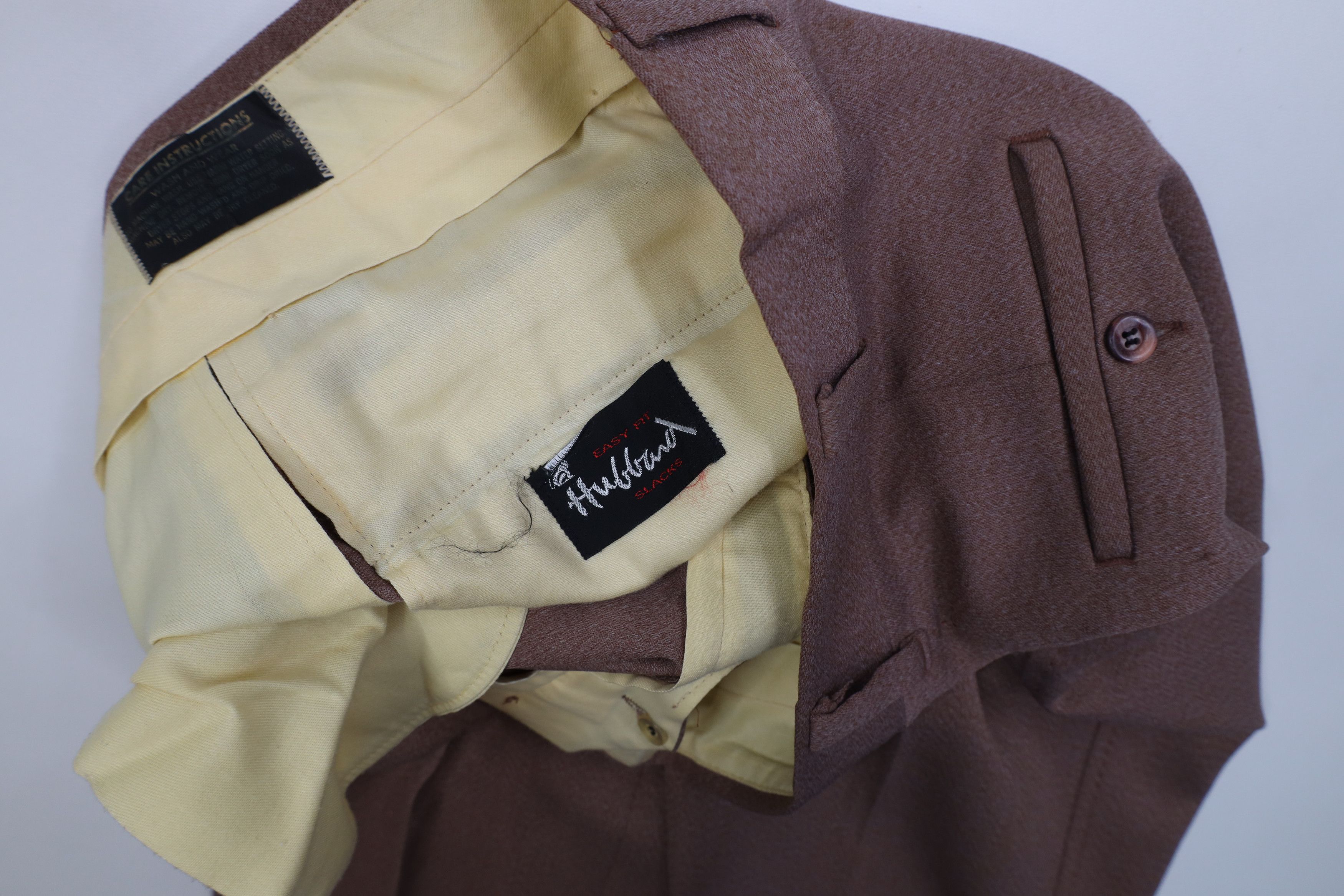 Vintage Vintage 70s Streetwear Wide Leg Chino Pants Light Brown USA Size US 34 / EU 50 - 8 Thumbnail