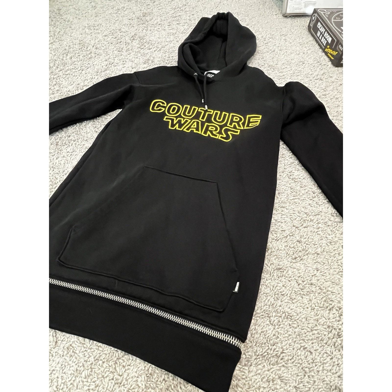 Moschino Moschino Couture Wars Hoodie W US 4 Black Star Wars Longline Size S / US 4 / IT 40 - 7 Thumbnail
