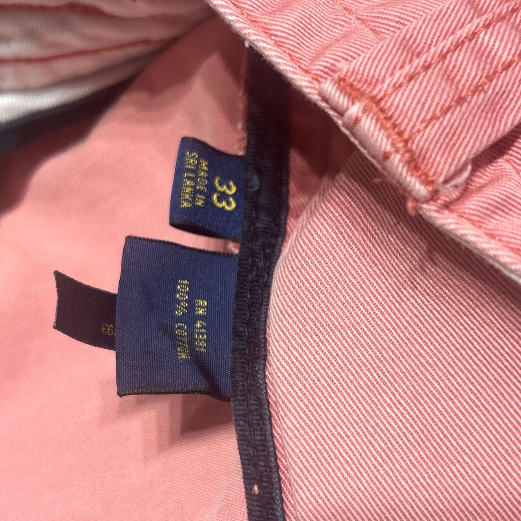 Polo Ralph Lauren Polo Ralph Lauren Cargo Shorts Women Pink 33 100% Cotton, Regular, Size 33, Cargo, Pink, 100% Cotton, Womens Size 24" / US 00 / IT 34 - 4 Thumbnail