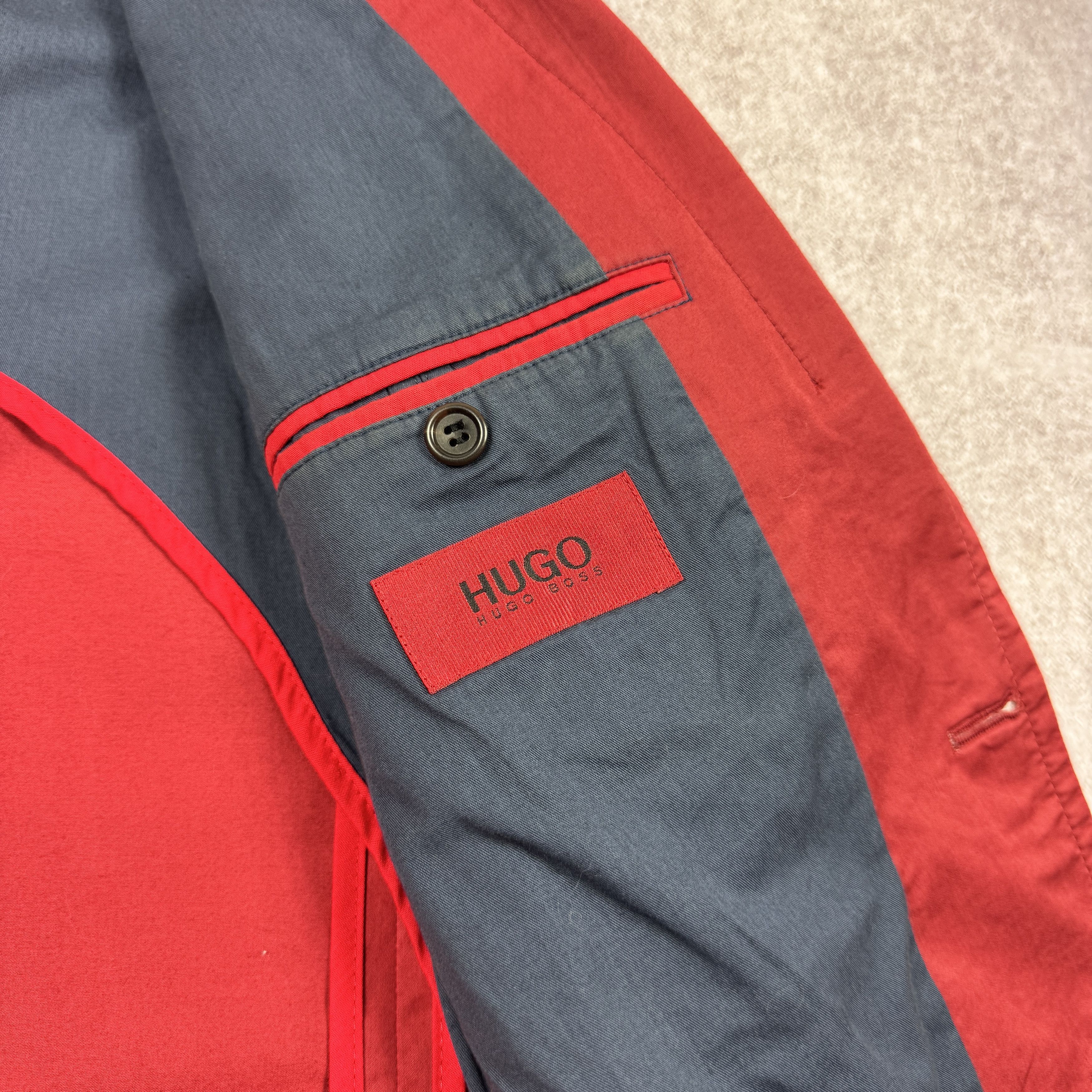 Hugo Boss Hugo Boss Akten-we Red Cotton Slim Fit Blazer Size 48 / 38R Size 38R - 7 Thumbnail