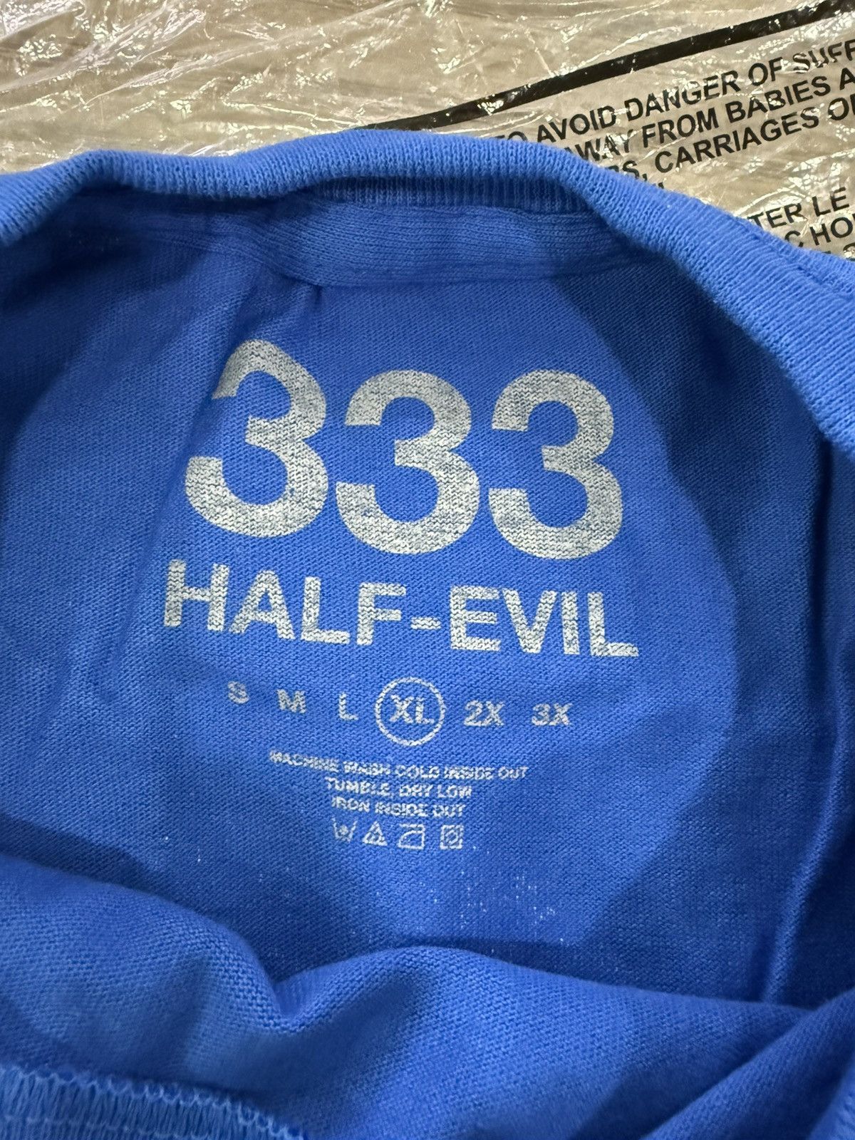 Half Evil ⚡️ Half Evil 333 Forever Logo Blue Yellow Size XL ⚡️ Size US XL / EU 56 / 4 - 5 Thumbnail