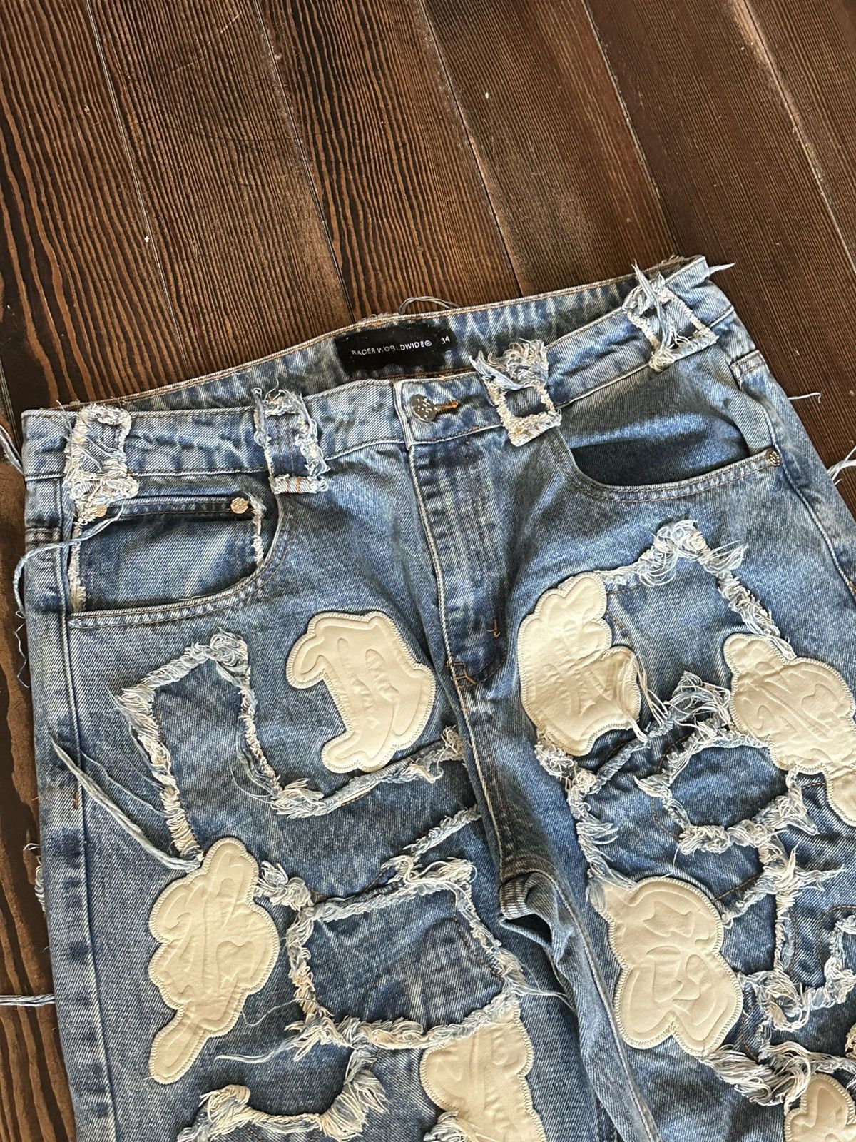 Racer Worldwide Racer Worldwide Definitive Patch Jeans Size US 34 / EU 50 - 2 Thumbnail