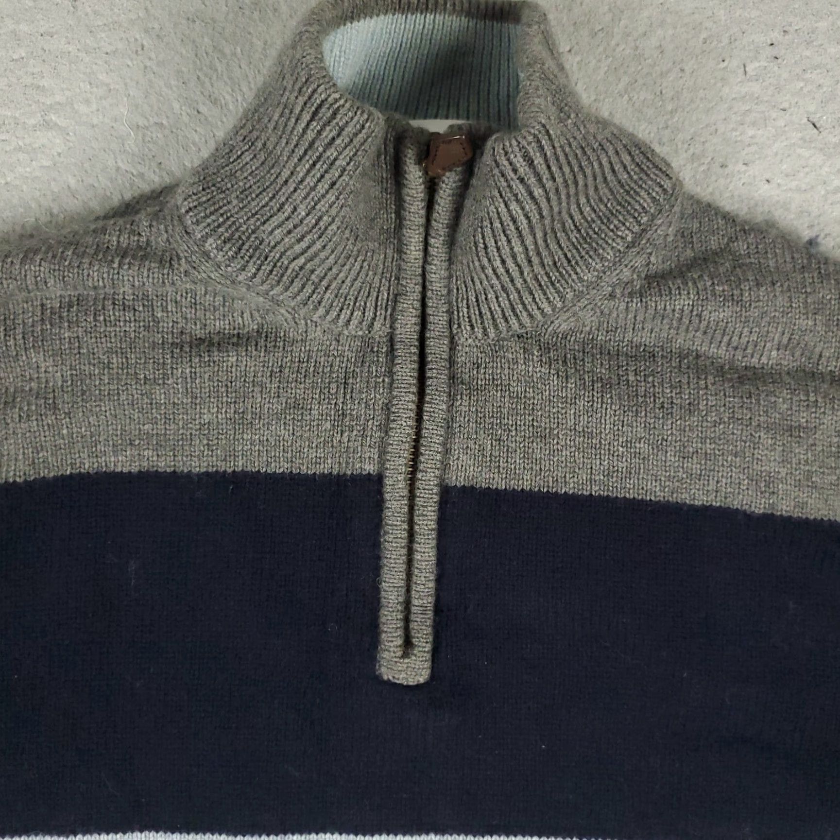 Brooks Brothers VINTAGE Brooks Brothers Sweater Mens XL Blue Wool Knit Pullover 1/4 Zip Classic Modern Preppy Size US XL / EU 56 / 4 - 2 Thumbnail