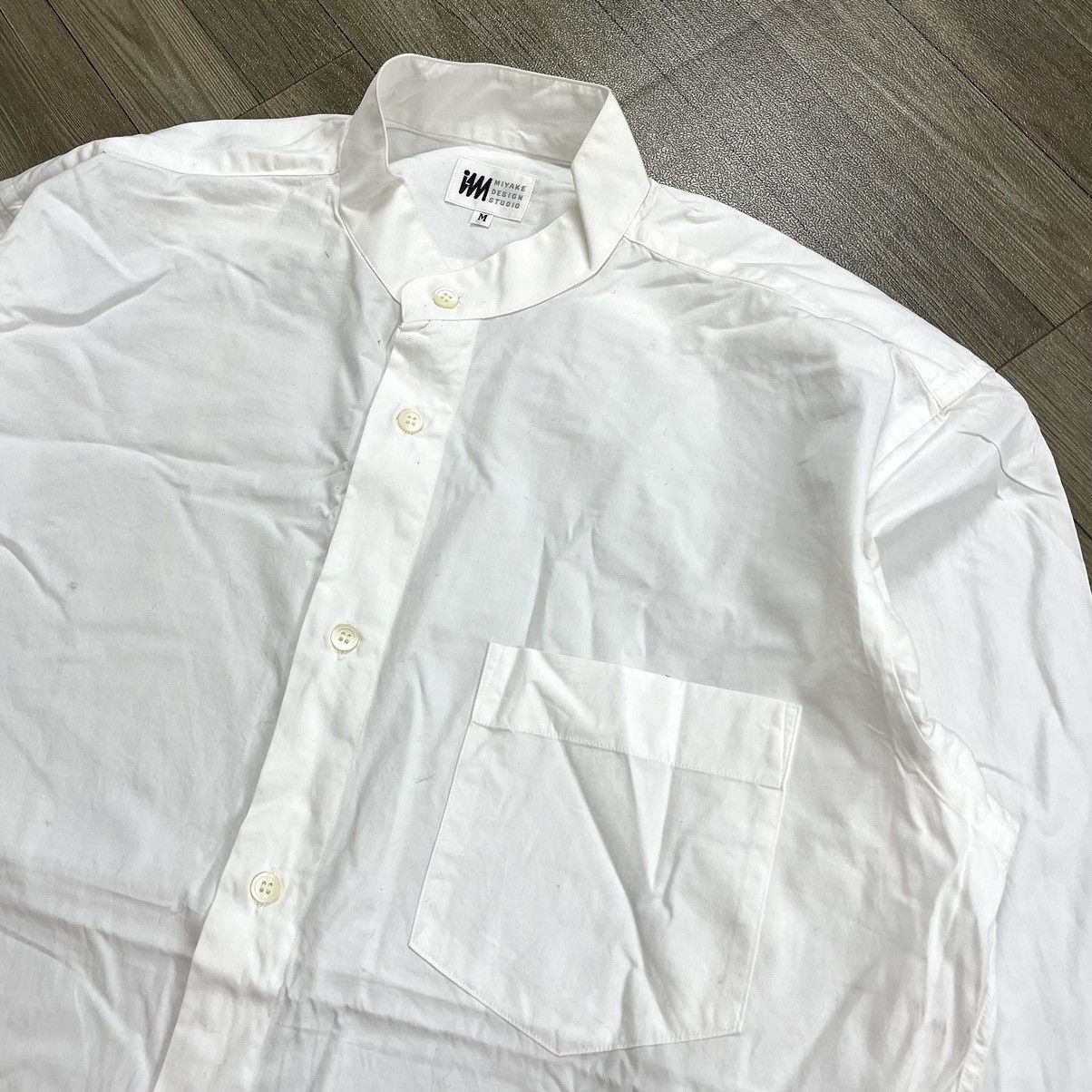 Issey Miyake Issey Miyake IM Product Shanghai Collar White Shirt Size US M / EU 48-50 / 2 - 3 Thumbnail