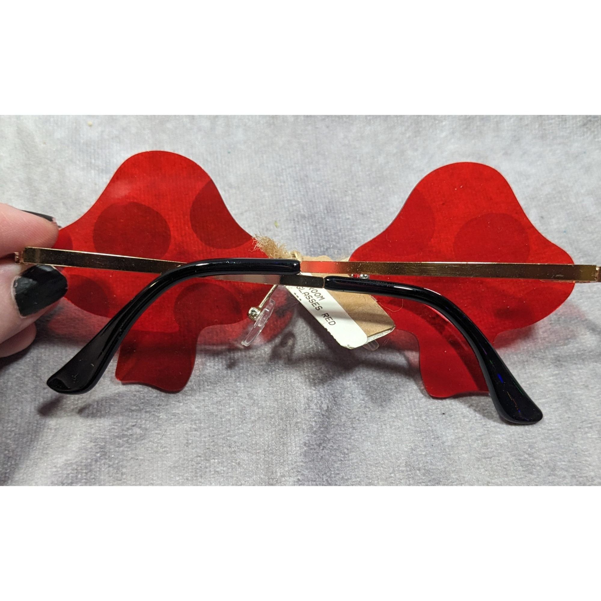 Other Funky Cottagecore Red Mushroom Novelty Sunglasses Size ONE SIZE - 4 Thumbnail