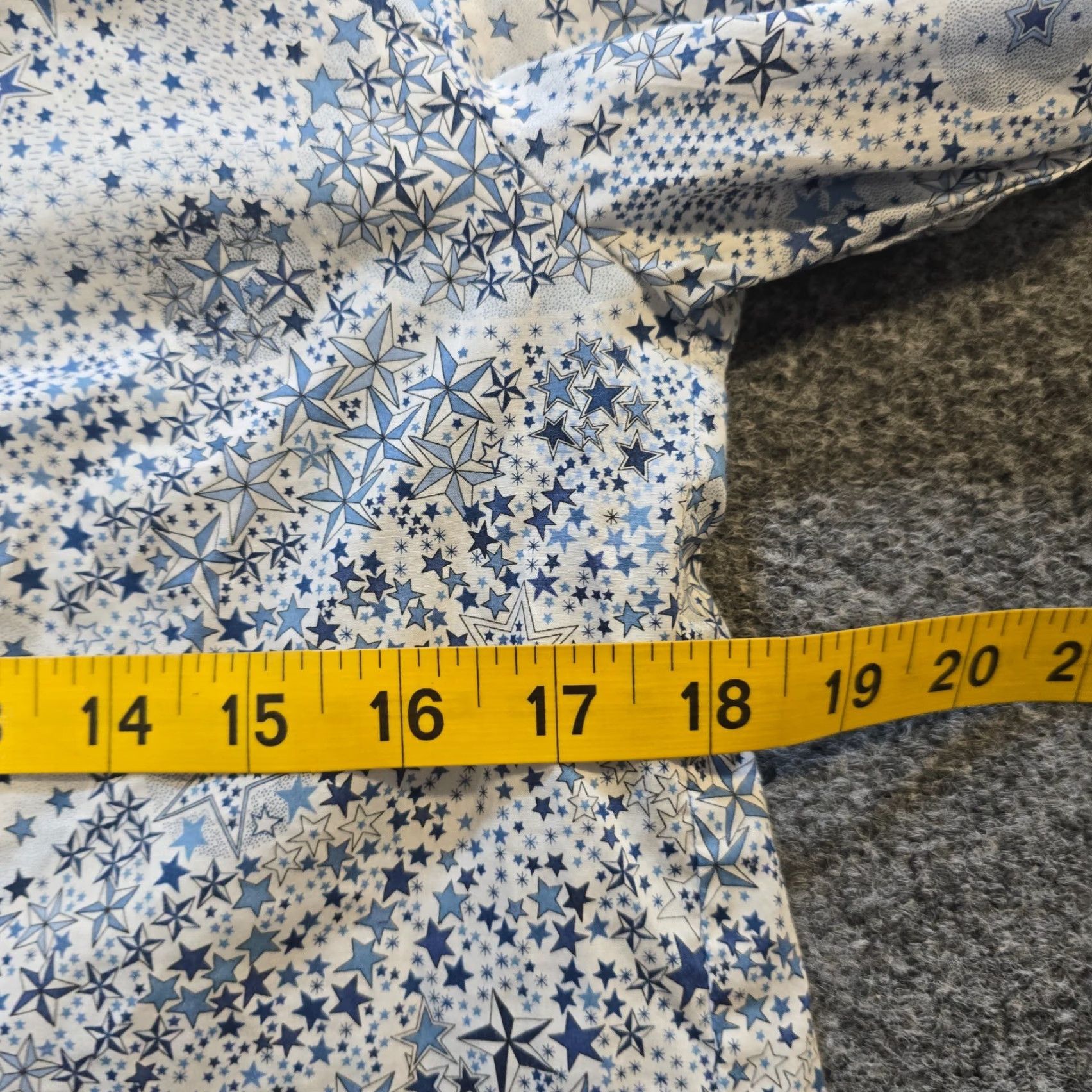 J.Crew J.CREW Blouse Womens XS White Blue Liberty Fabric Stars Art Tie Closure Casual Shirt Size XS / US 0-2 / IT 36-38 - 5 Thumbnail