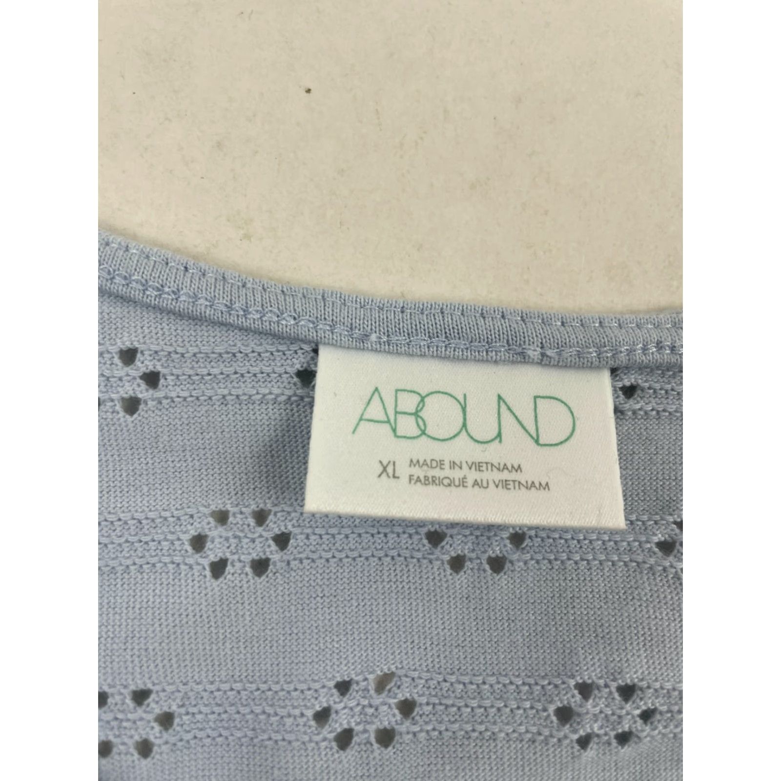 Vintage ABOUND Crop Tank Top Women's XL Blue Floral Tie-Front NWT Size XL / US 12-14 / IT 48-50 - 6 Thumbnail