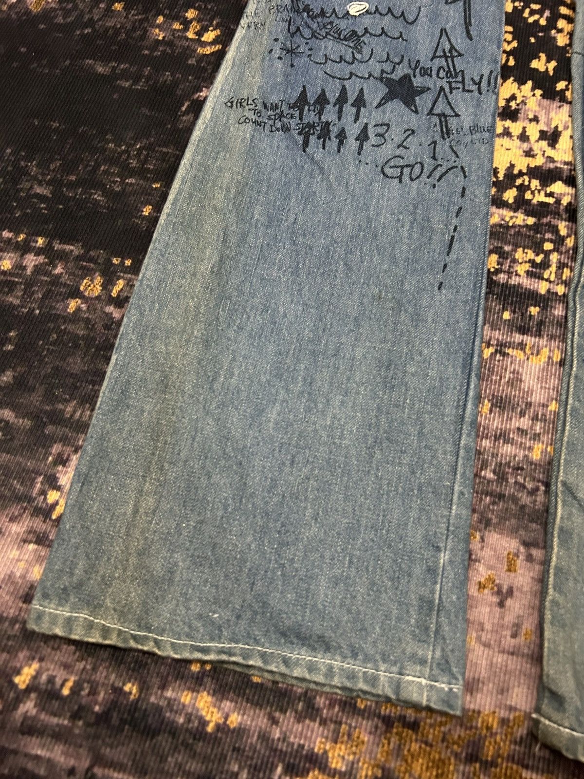 Angel Blue Vintage Angel Blue Claw Mark Faded Flare Jeans Size US 28 / EU 44 - 13 Thumbnail