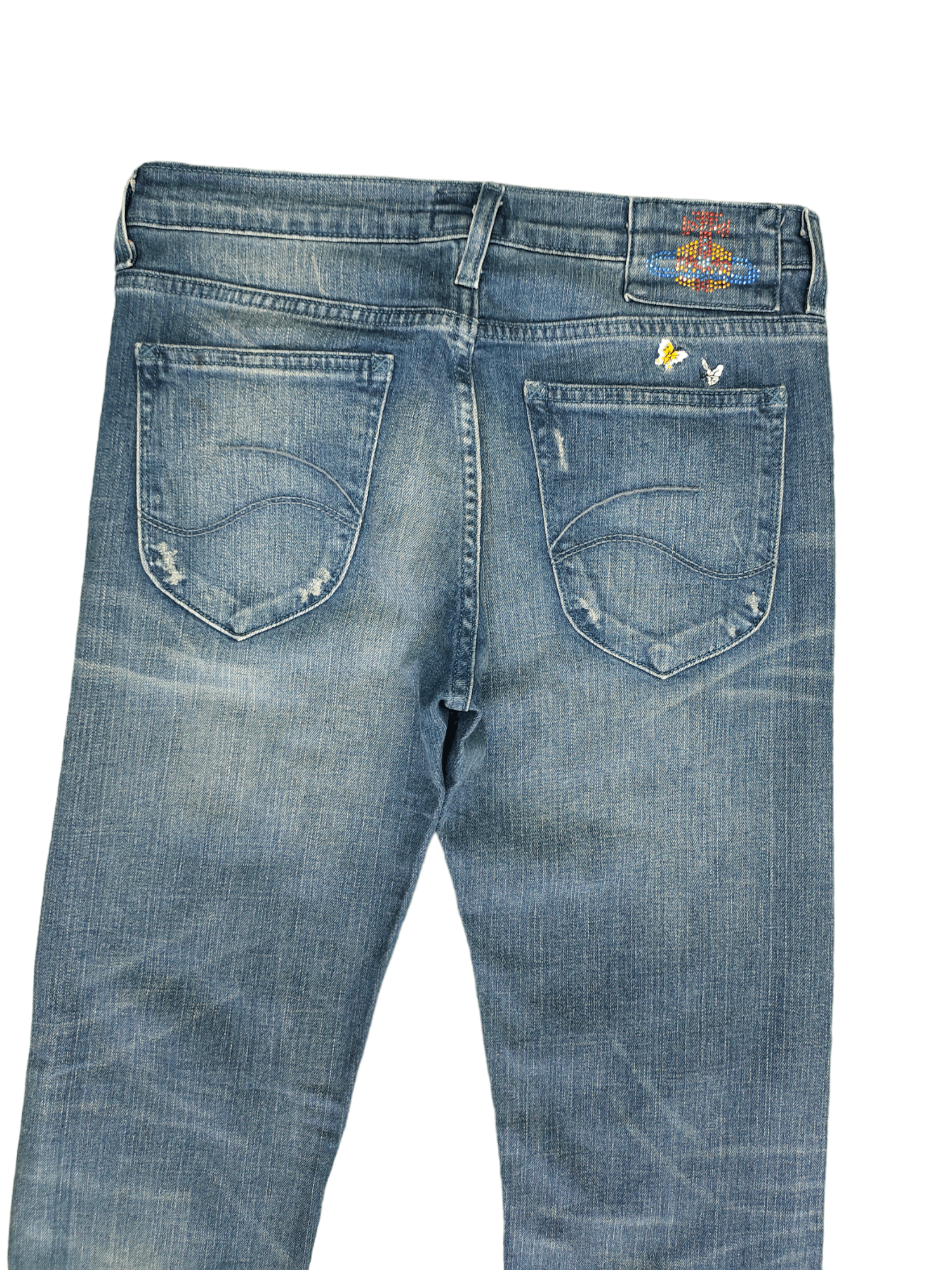 Lee × Vivienne Westwood Vivienne Westwood X Lee orb Logo Denim Pants Slim Fit Size US 30 / EU 46 - 3 Thumbnail
