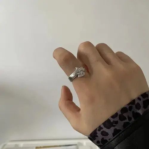 Jewelry × Vintage Eagle Punk Rock style Ring Size ONE SIZE - 2 Thumbnail