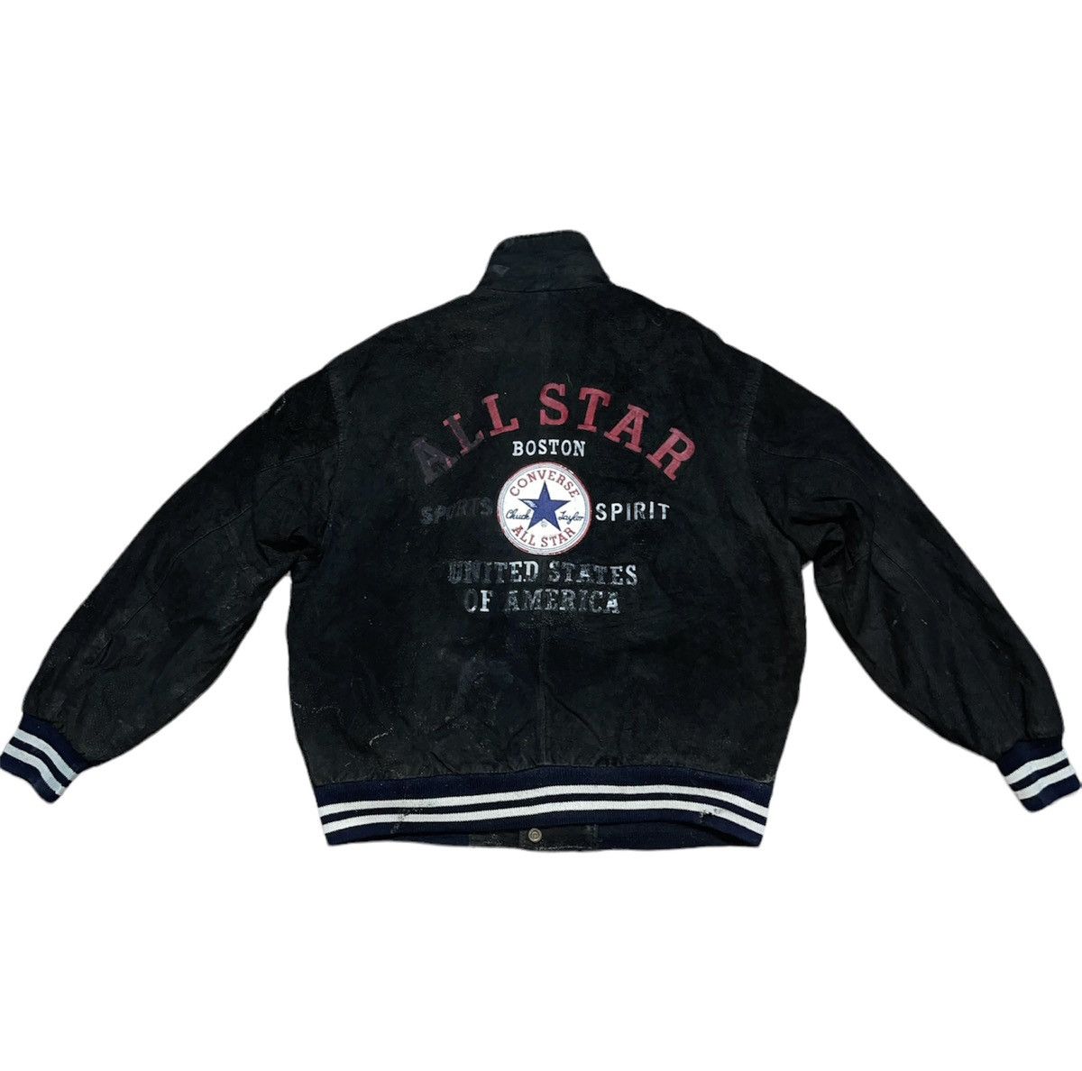 Converse Vintage 80s Converse All Star Varsity Jacket Size US L / EU 52-54 / 3 - 1 Thumbnail