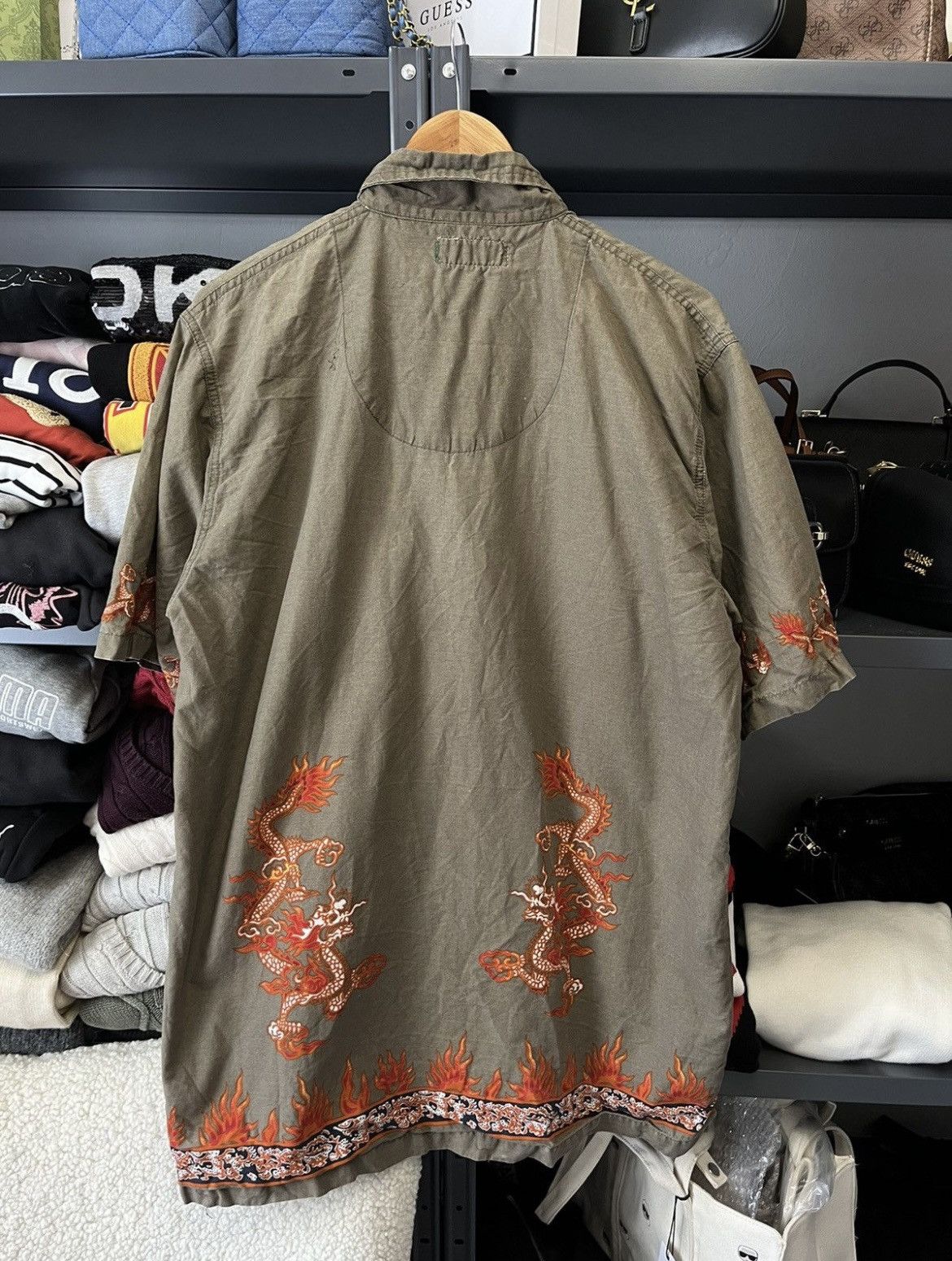Japanese Brand Vintage Japanese Dragon Shirt Size US L / EU 52-54 / 3 - 5 Thumbnail