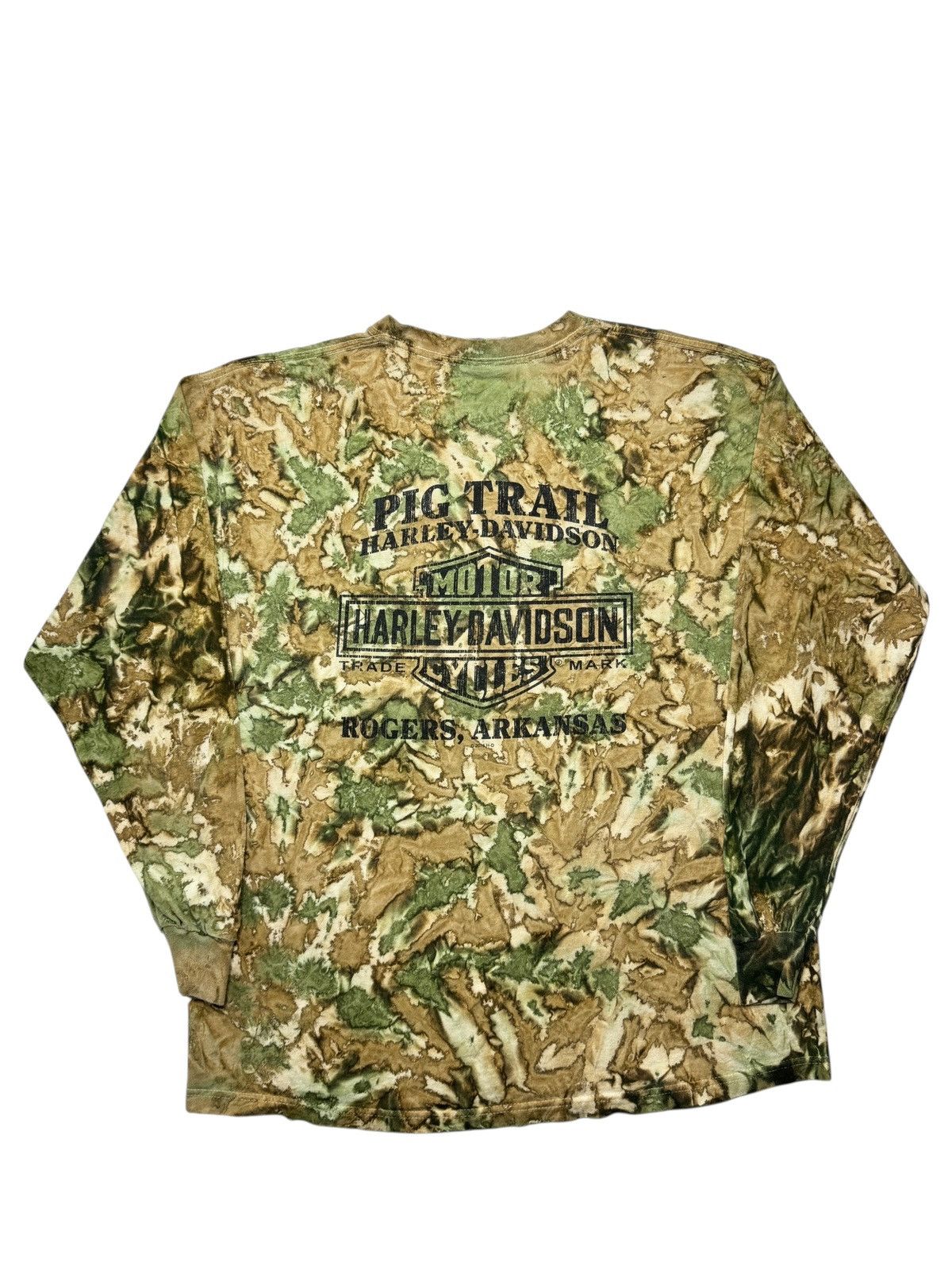 Harley Davidson Y2K Camo Harley Davidson Tee Shirt Size US L / EU 52-54 / 3 - 4 Thumbnail