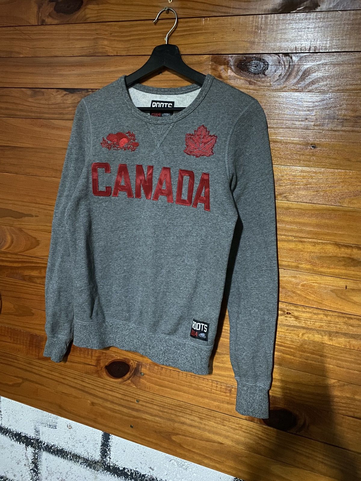 Roots Roots 2014 Canada Grey Crewneck Sweatshirt – Unisex Vintage Size US XS / EU 42 / 0 - 4 Thumbnail