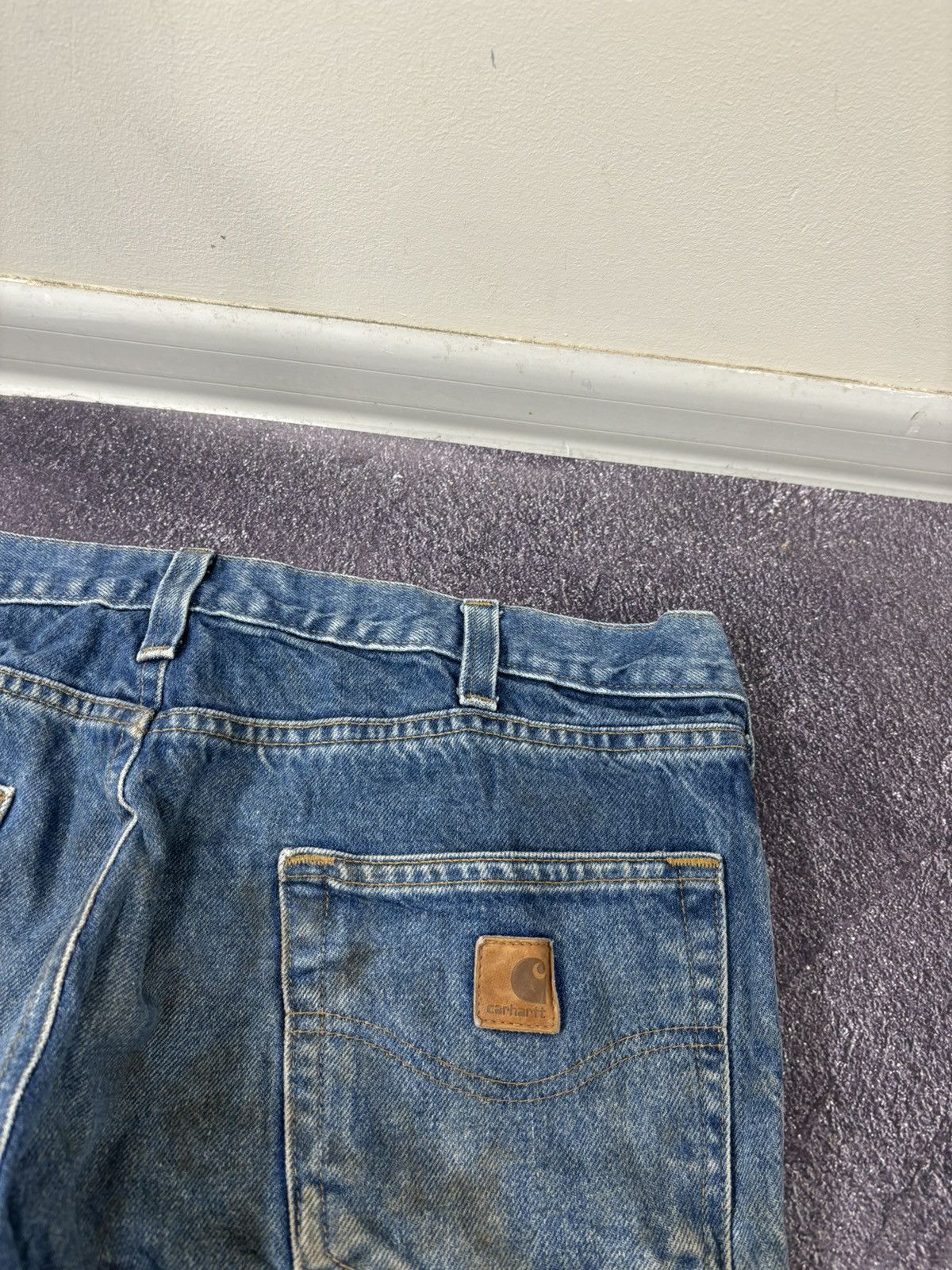 Carhartt Vintage Carhartt Y2K Relaxed Fit Distressed Work Denim Jeans Size US 34 / EU 50 - 7 Thumbnail