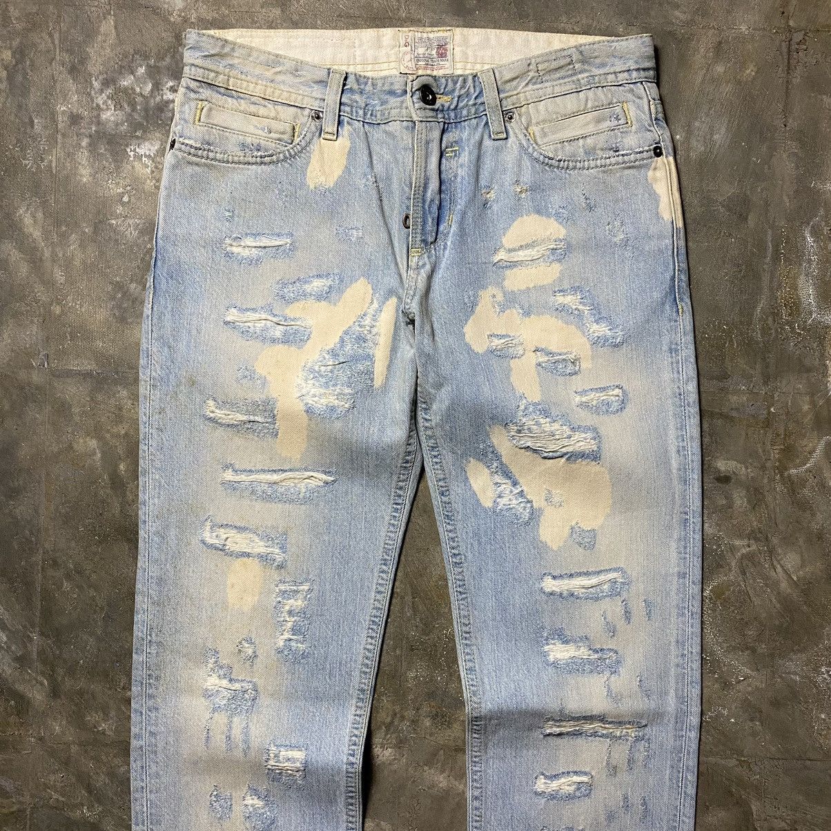 Dolce & Gabbana D&G Distressed Bleach Denim Jeans Size US 30 / EU 46 - 2 Thumbnail
