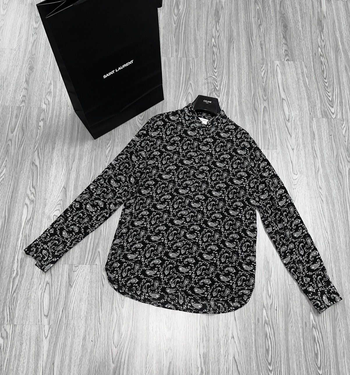 Hedi Slimane SAINT LAURENT SS15 SILK PAISLEY SHIRT Size US M / EU 48-50 / 2 - 1 Thumbnail