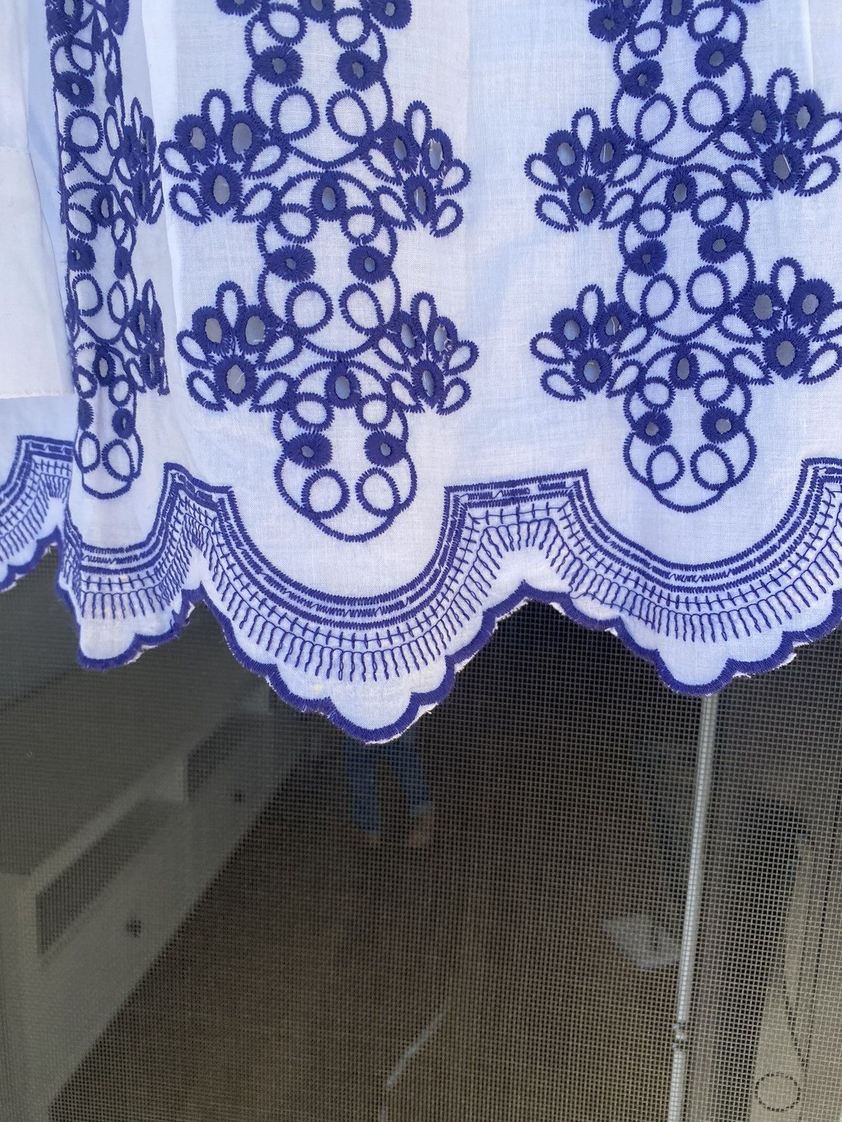 Other NWOT American Sweatshirt tunic blouse,, embroiderd eyelets Size S / US 4 / IT 40 - 13 Thumbnail
