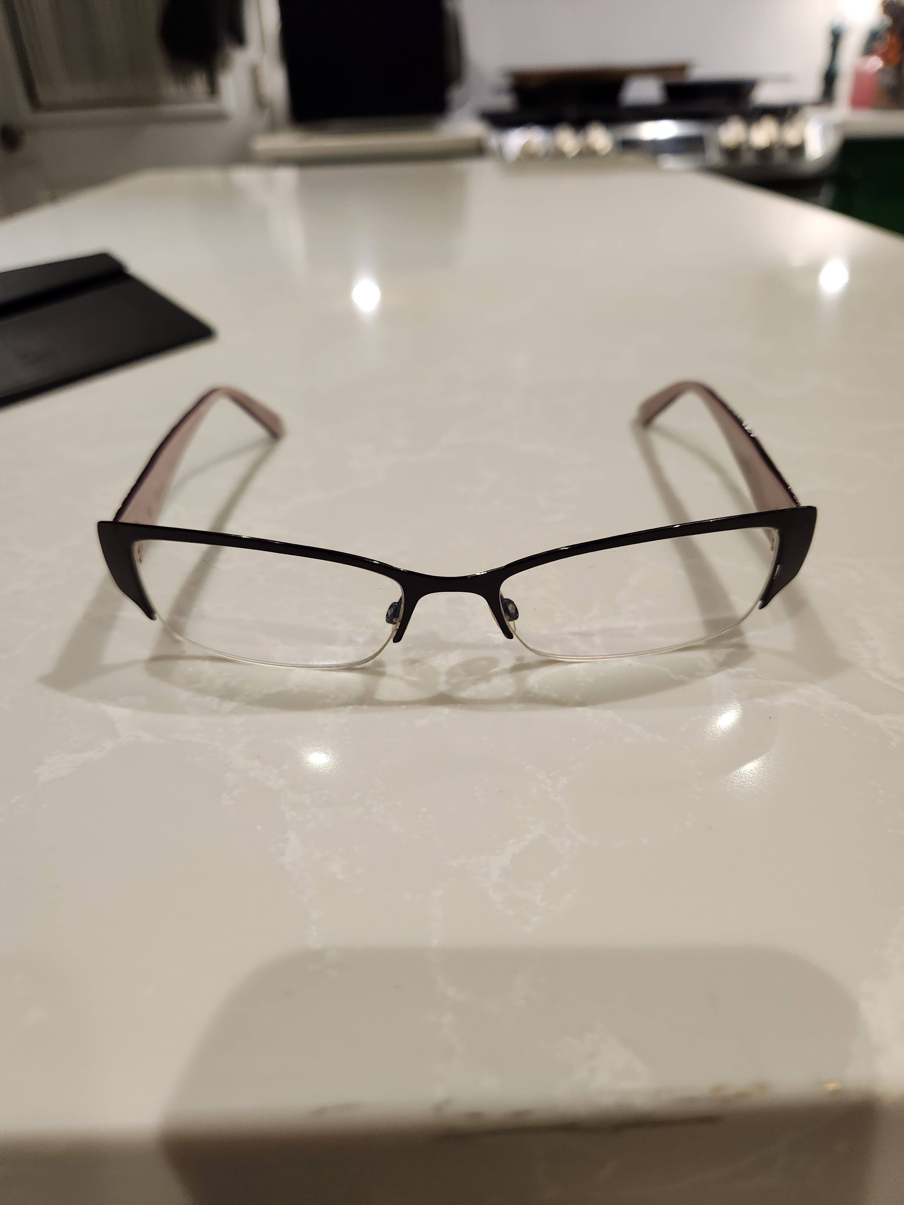 Dior CD 3770 Black Quilted Pattern Glasses Frames Made Italy Size ONE SIZE - 2 Thumbnail