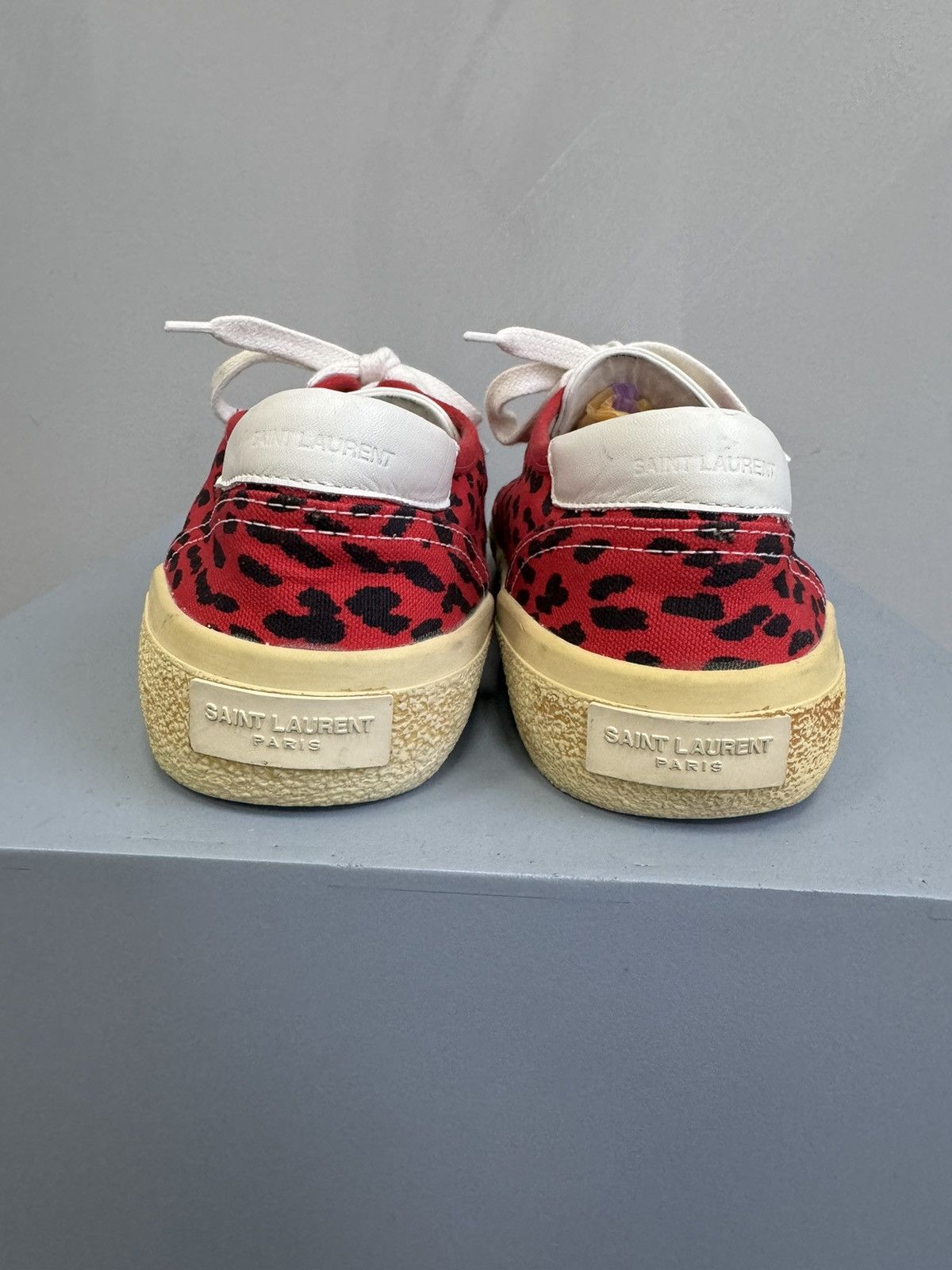 Yves Saint Laurent Saint Laurent Paris LEOPARD STREET Low-Top Sneakers Size US 9 / IT 39 - 11 Thumbnail