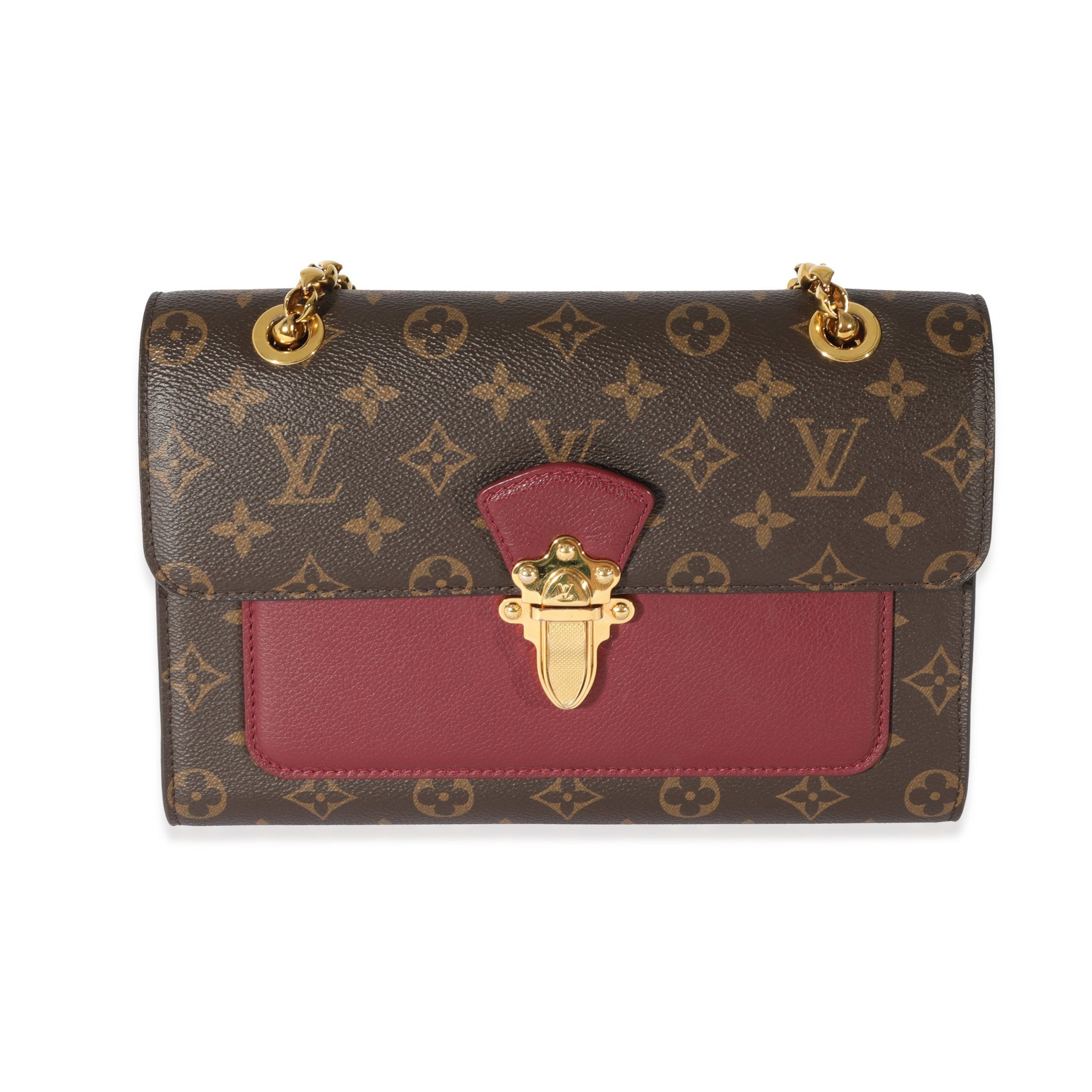 image of Louis Vuitton Monogram Canvas Raisin Victoire Chain Bag in Black, Women's