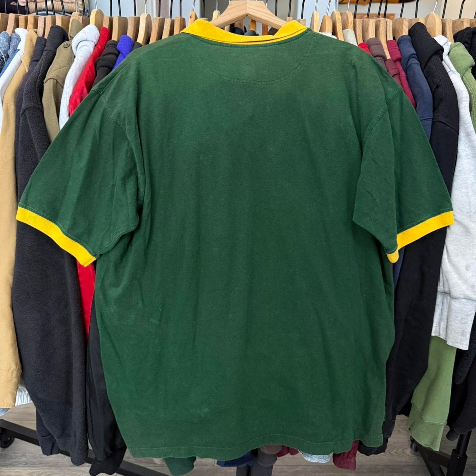 Other Vintage 1998 Green Bay Packers Polo Shirt Green Size US XL / EU 56 / 4 - 7 Thumbnail