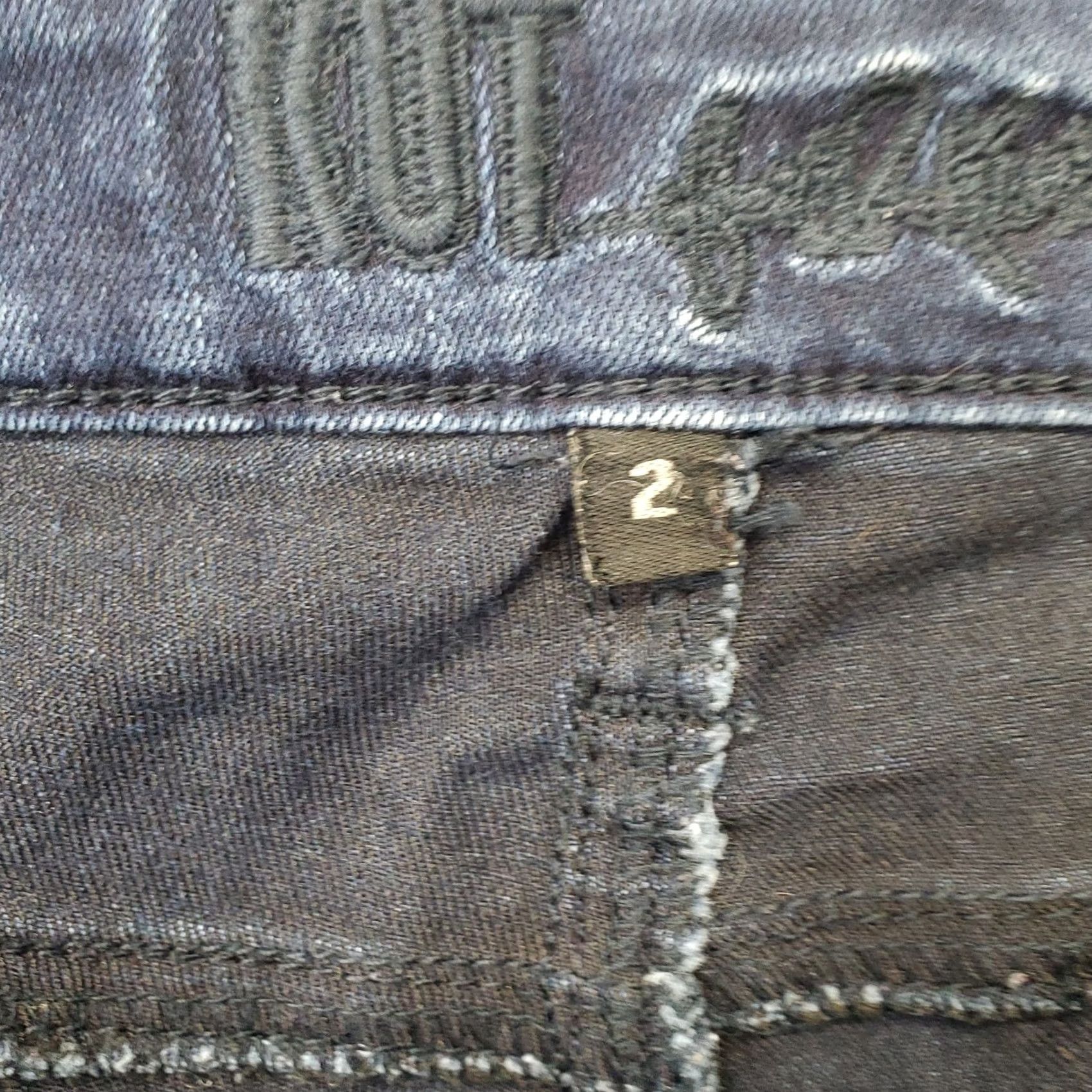 Vintage KUT from the Kloth Jeans Women Size 2 Blue Denim Stretch High Waisted Ankle Slit Jeans Size 26" / US 2 / IT 38 - 7 Thumbnail