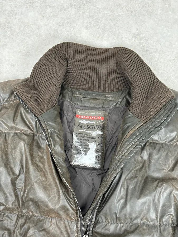 Prada 2000s Prada Brown Effect Puffer Jacket Size US M / EU 48-50 / 2 - 8 Thumbnail
