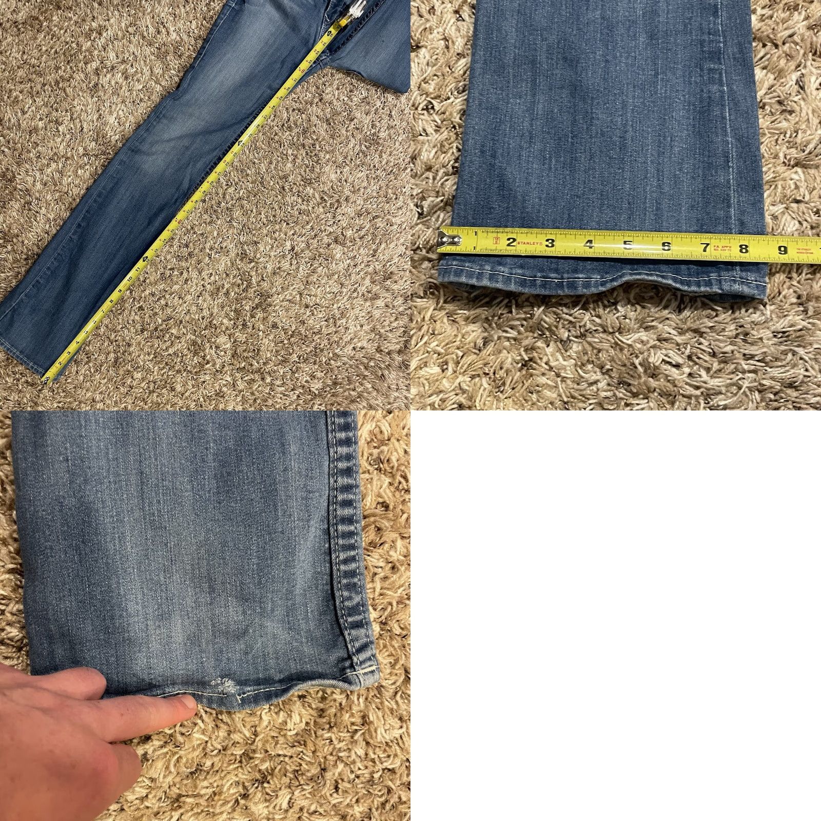 True Religion True Religion Jeans Womens Boot Cut 28 Horseshoe Flap Pockets Light Wash Sparkle Embroidered Logo 5-Pocket Denim Blue 90s World Tour Size 28" / US 6 / IT 42 - 10 Thumbnail