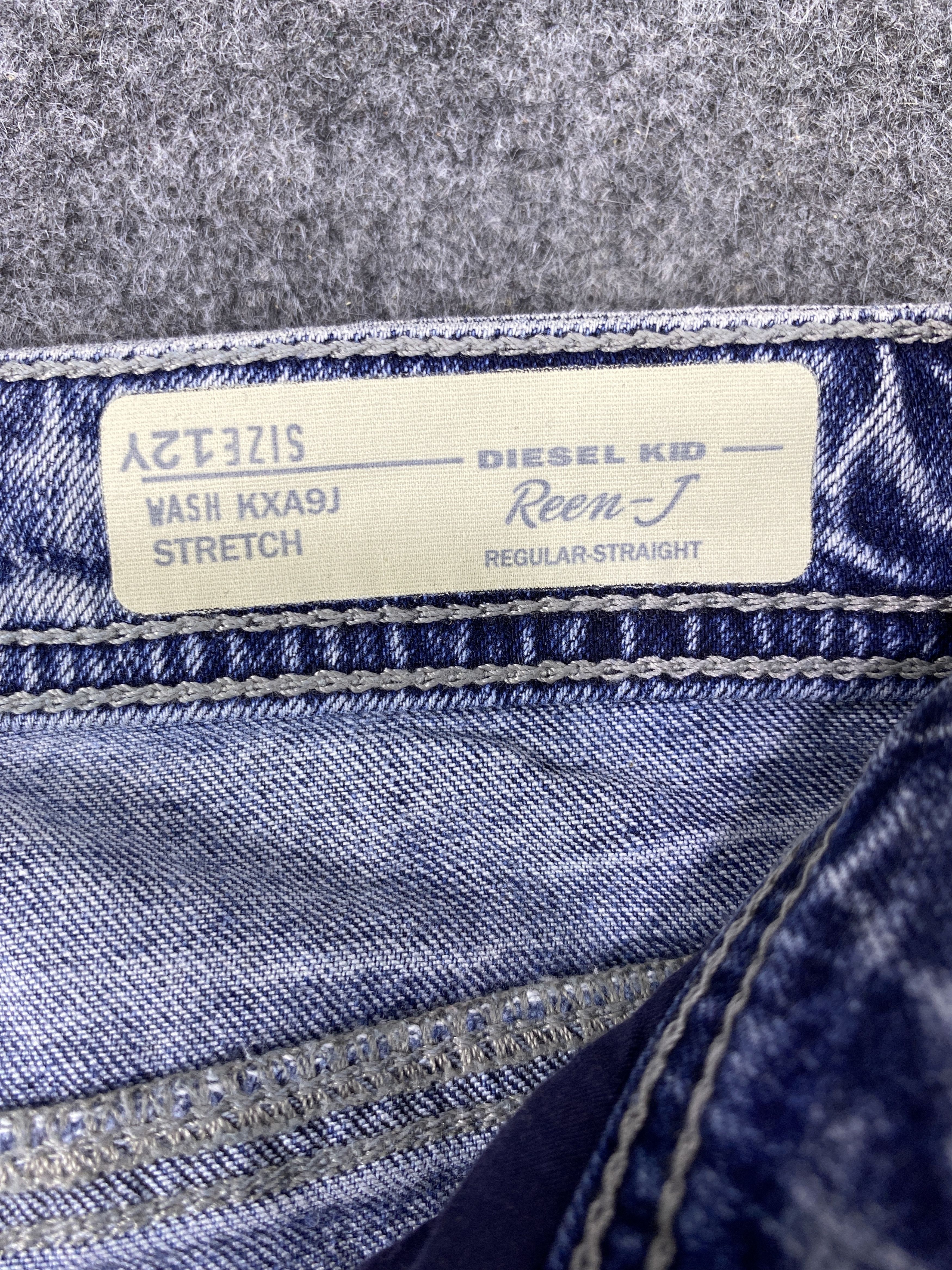 Diesel Diesel Kid Distressed Blue Wash Jeans - J1072 Size US 27 - 11 Thumbnail