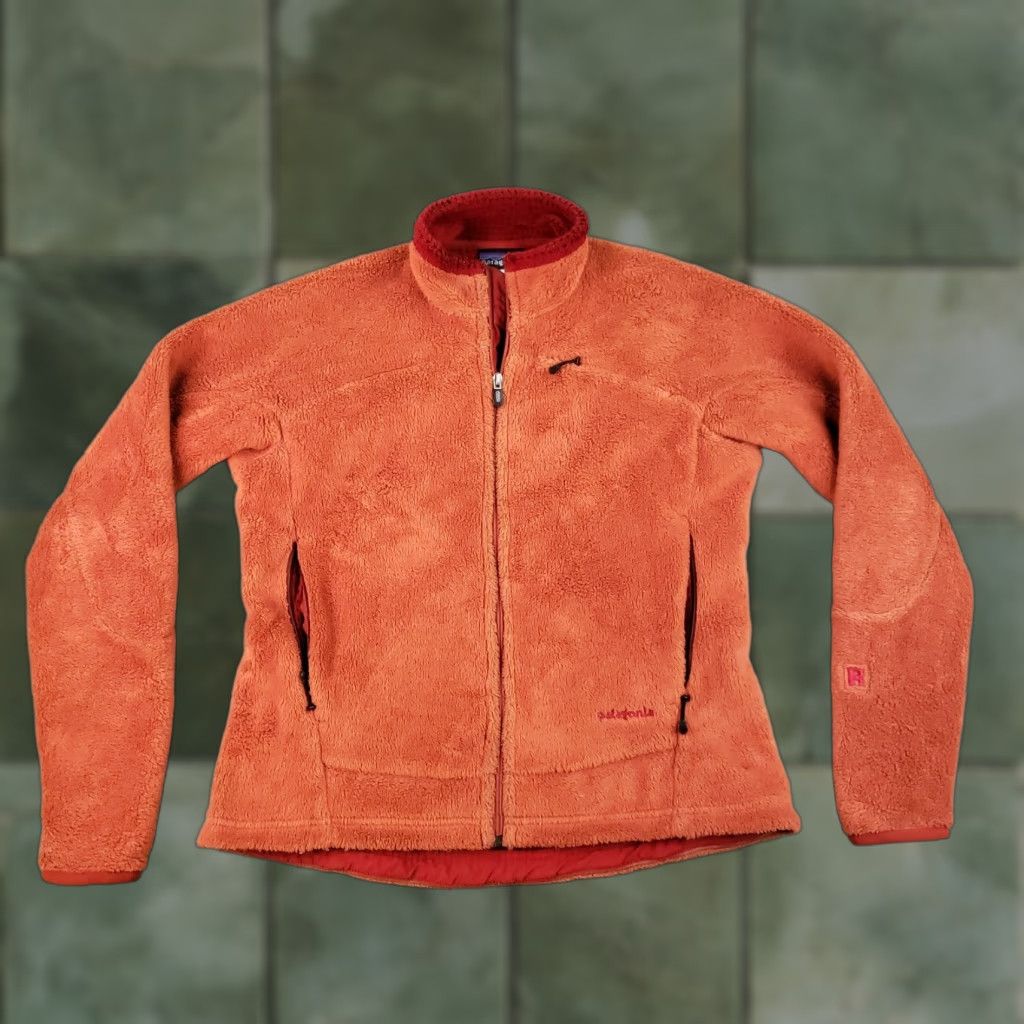 Patagonia VINTAGE Patagonia R4 Regulator Fleece Jacket Womens Large Orange USA Made Z Size L / US 10 / IT 46 - 1 Thumbnail