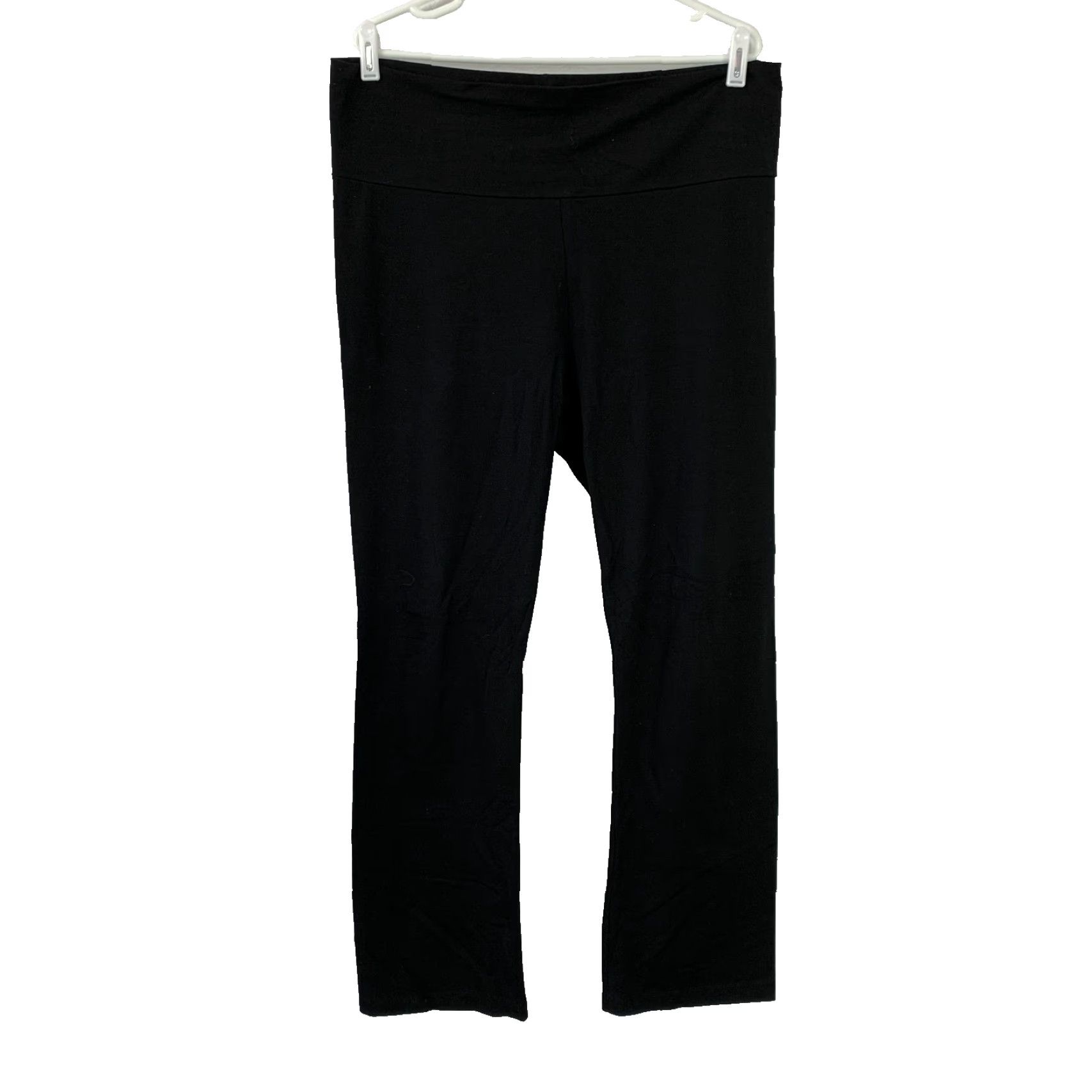 J.Crew J. Crew Black Foldover Waist Yoga Leggings XL NWT Leggings Women Athletic Activewear Slim Fit Pockets Stretch 32.5in Inseam Size 40" / US 18 - 2 Thumbnail